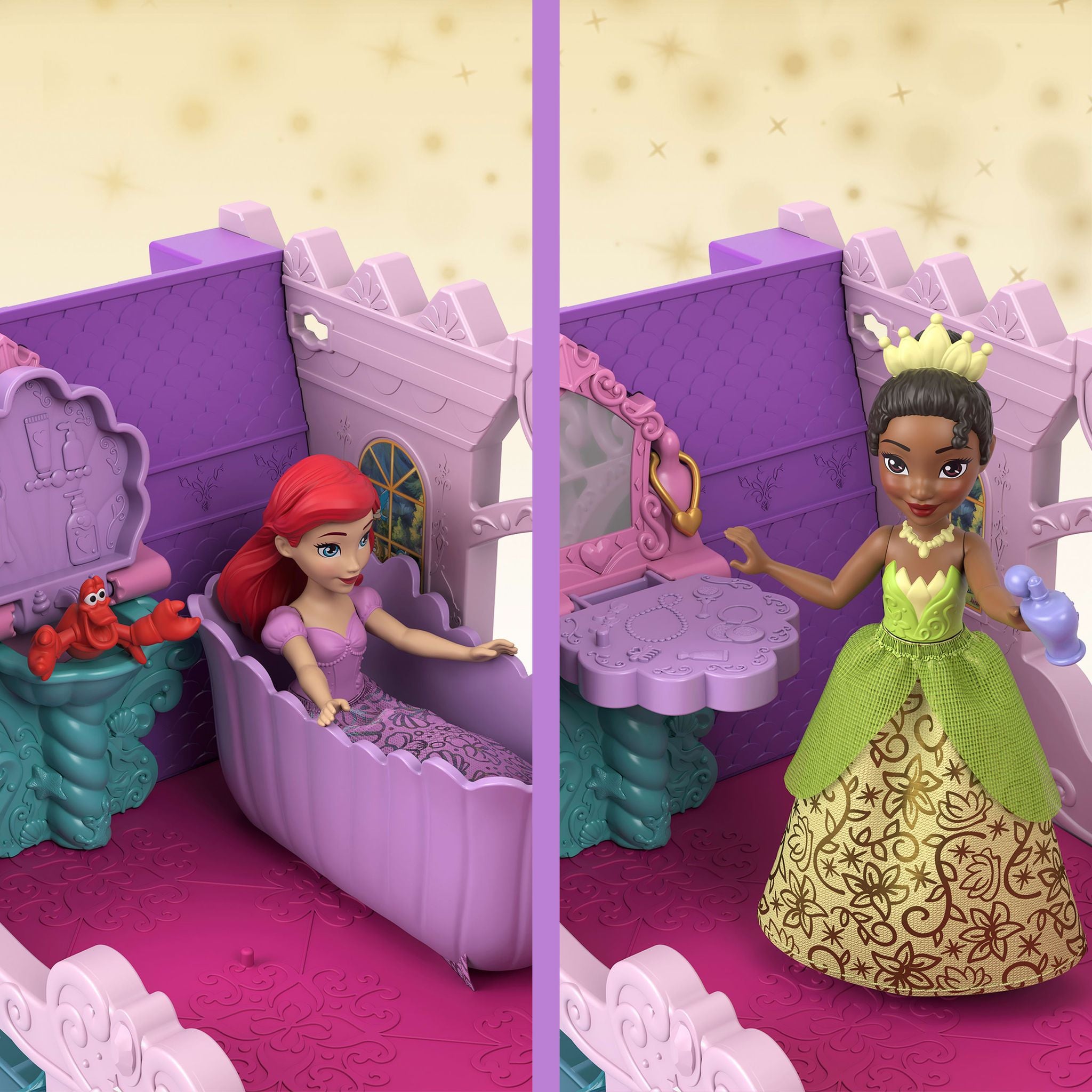 Magical Disney Princess Carriage That Transforms into a Castle Playset