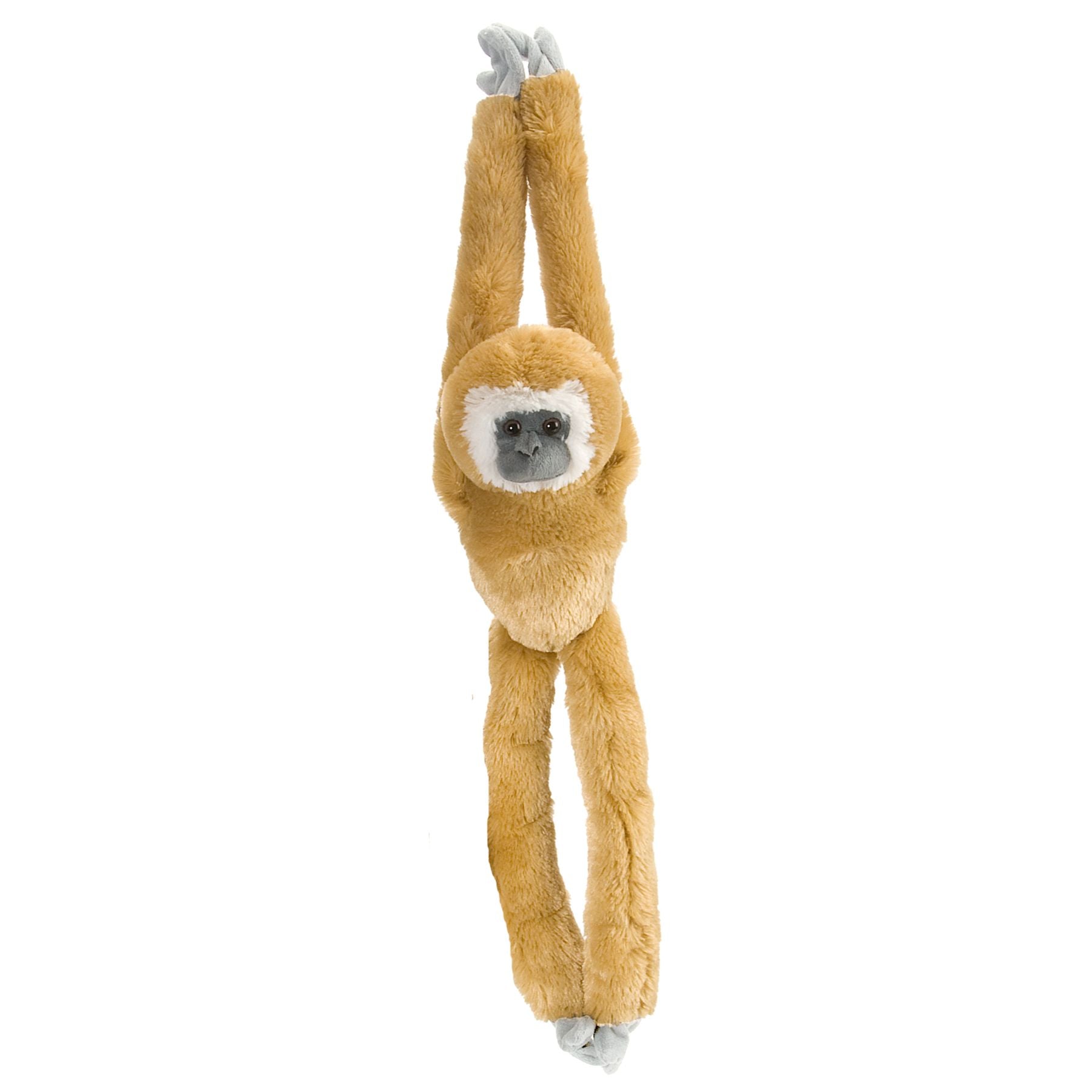20-Inch Wild Republic Soft Plush Hanging White-Handed Gibbon Toy