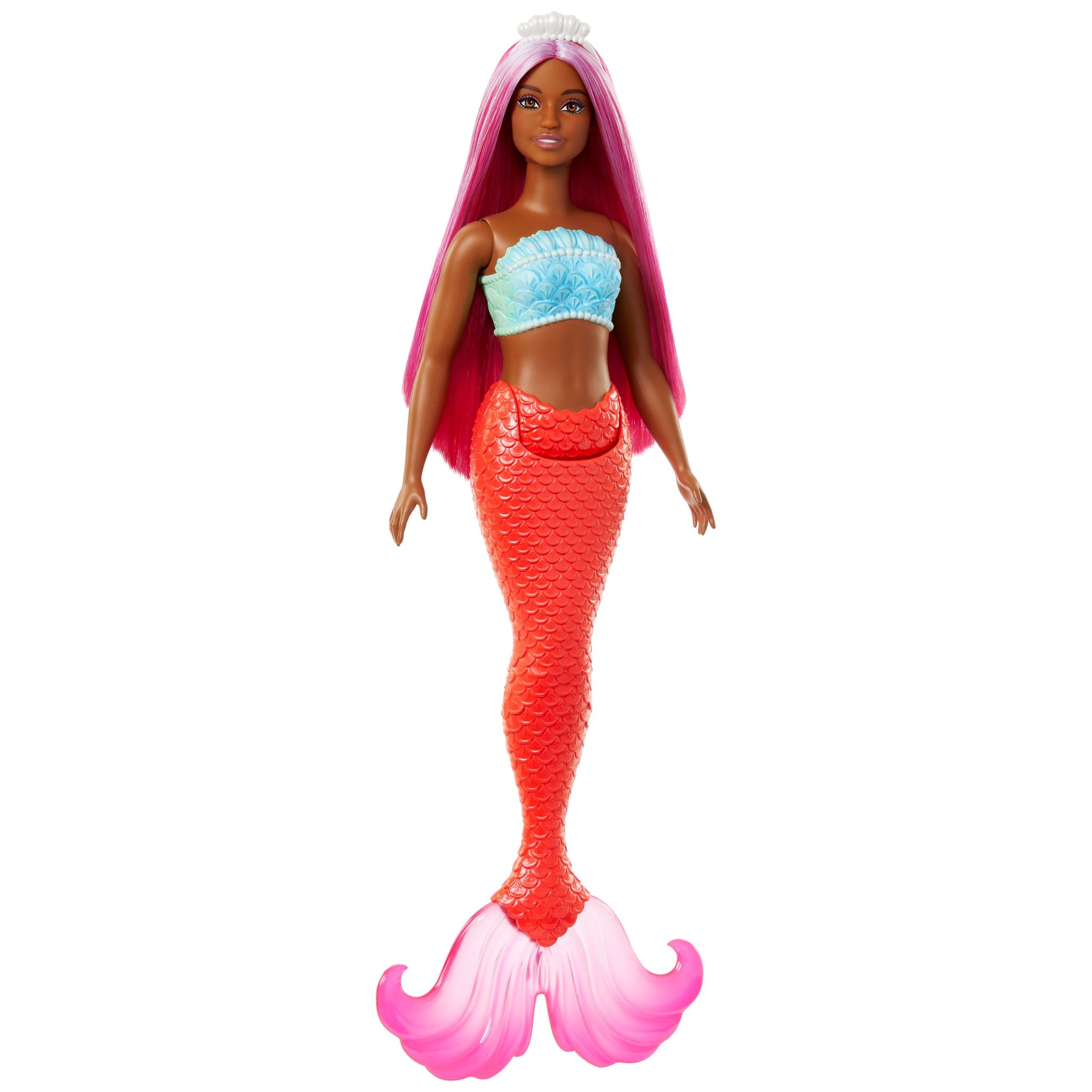 Hot! Barbie Dreamtopia Red Mermaid Doll