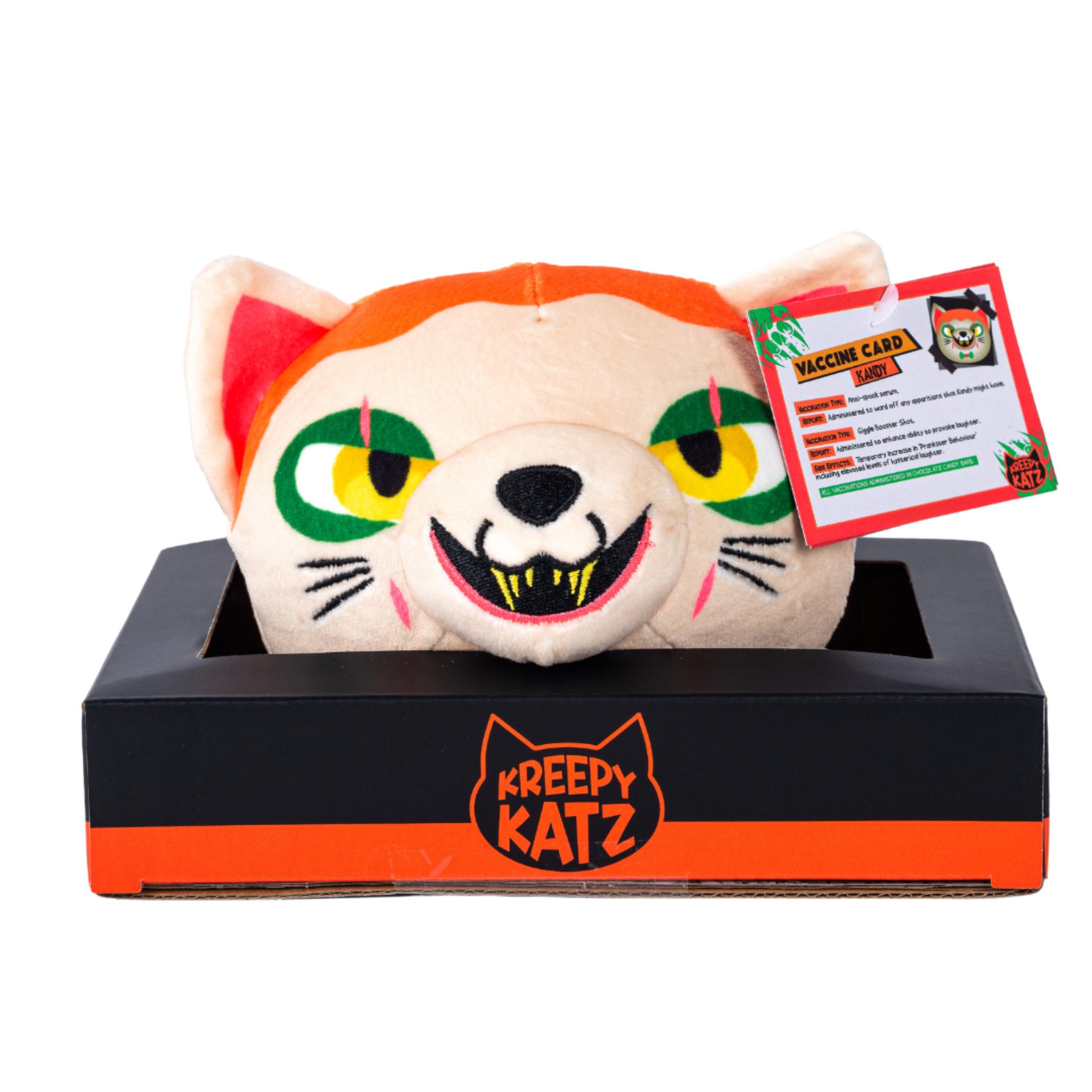 Limited Edition Kreepy Katz Kandy Soft Toy in Litter Tray