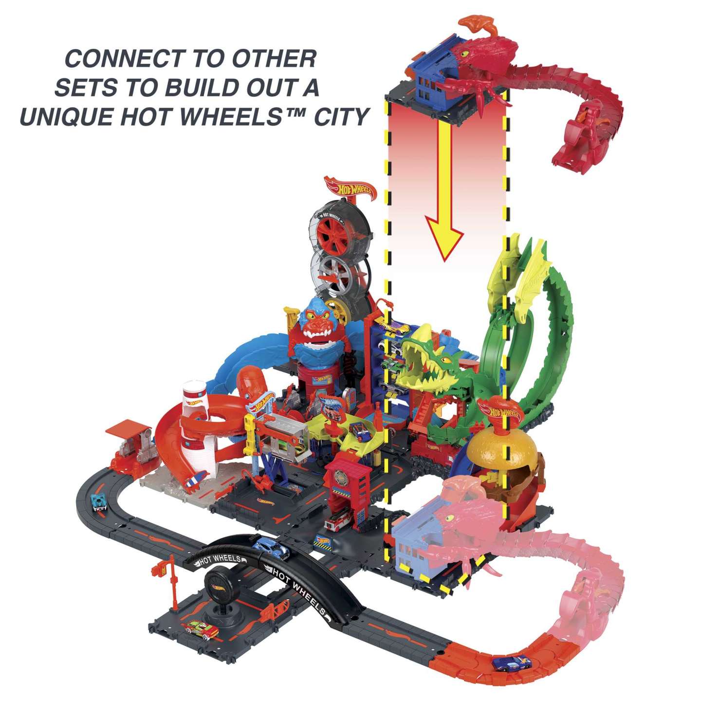 Hot Wheels City Scorpion's Flex Attack Interactive Playset with One Vehicle
