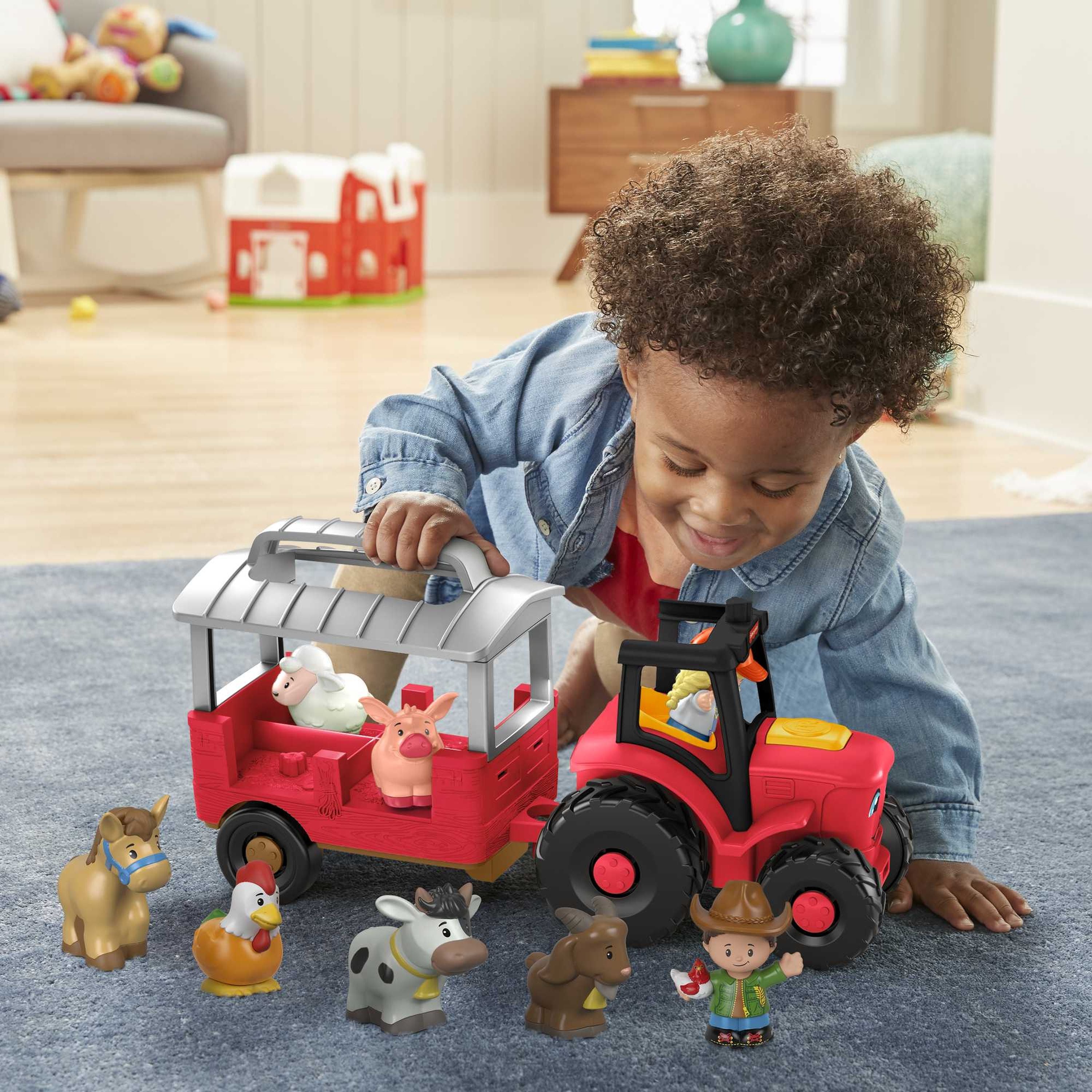 Fisher-Price Little People Animal-Caring Tractor Set - Ideal Gift for Kids