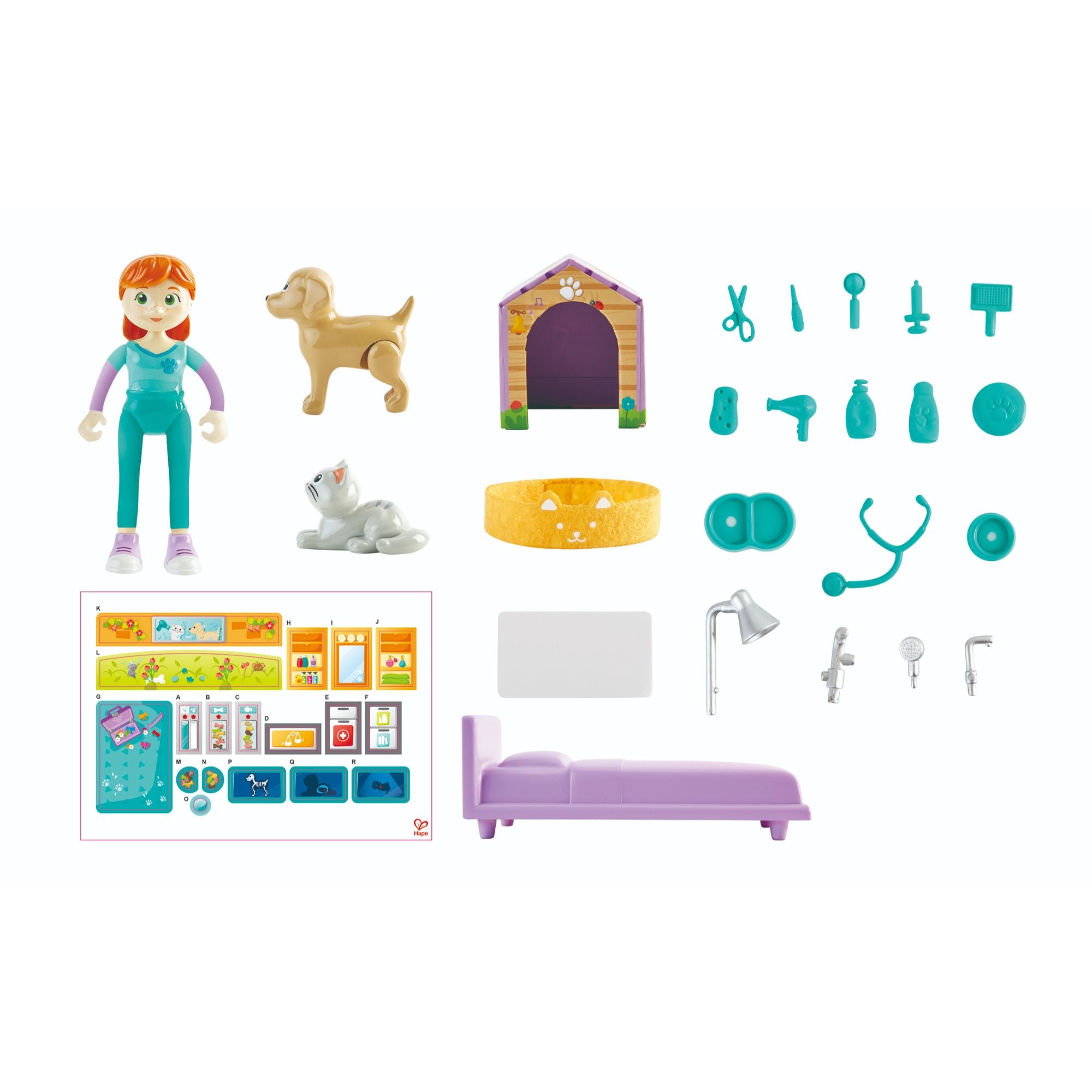 Hape Kids' Adventure Furry Friend Vet Set - Perfect Gift for Young Pet Lovers