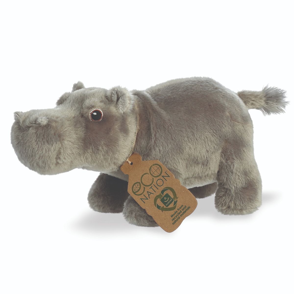 Aurora Eco Nation Soft Hippopotamus Plush - Great for All Ages