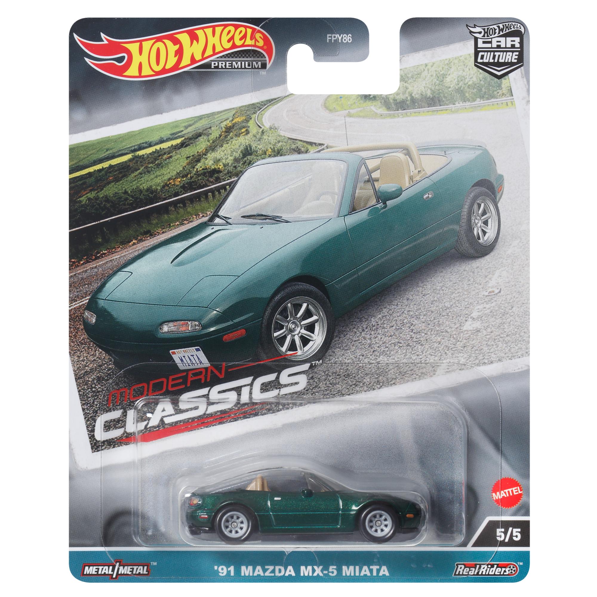 Hot Wheels 1:64 Scale '91 Mazda MX - 5 Miata, Part of Modern Classics Collection