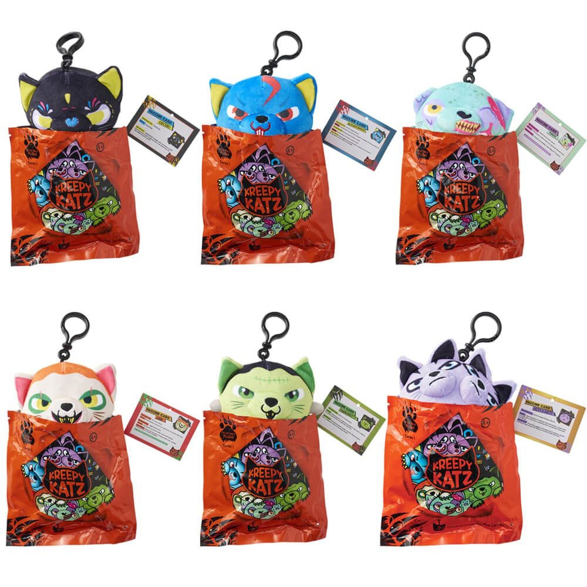 Kreepy Katz Series 1 Scary Blind Bags with Backpack Clips