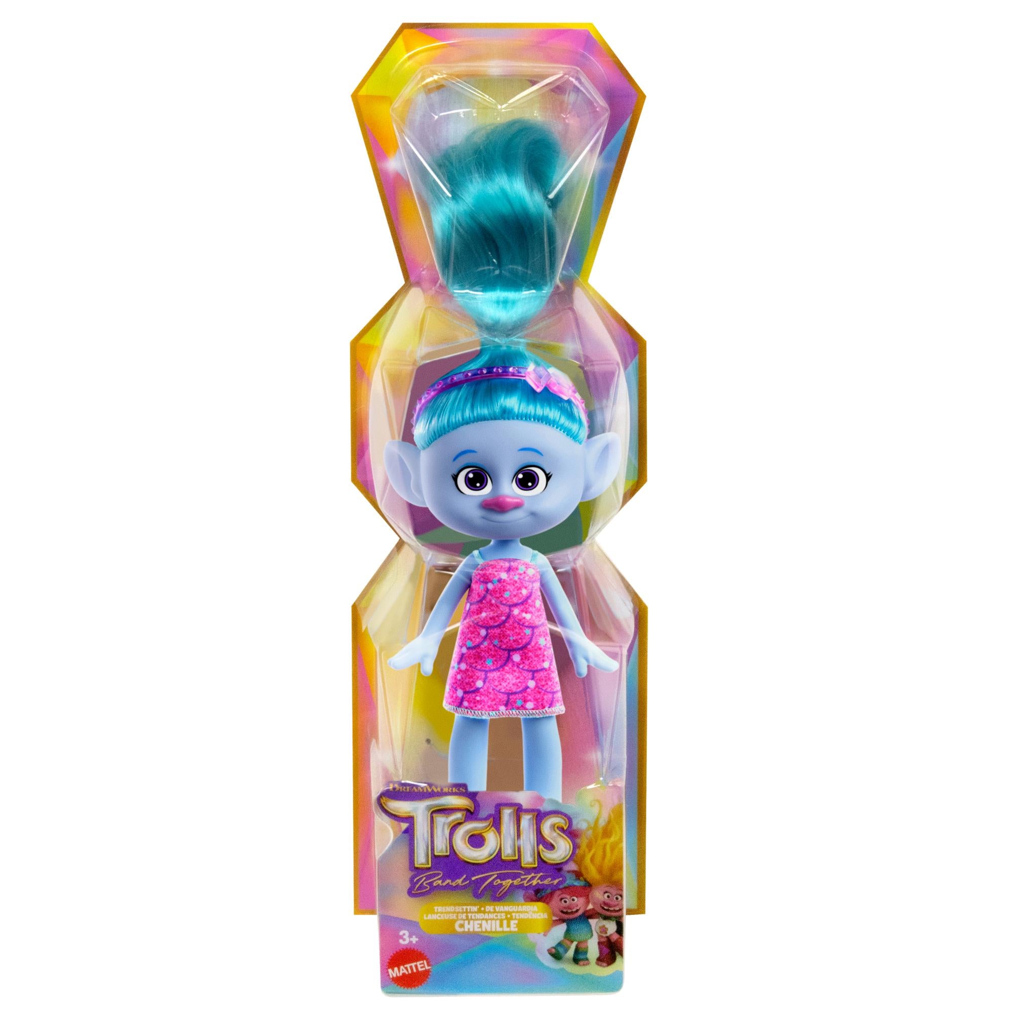 Hot! DreamWorks Trolls 3 Band Together Chenille Trendsettin Doll