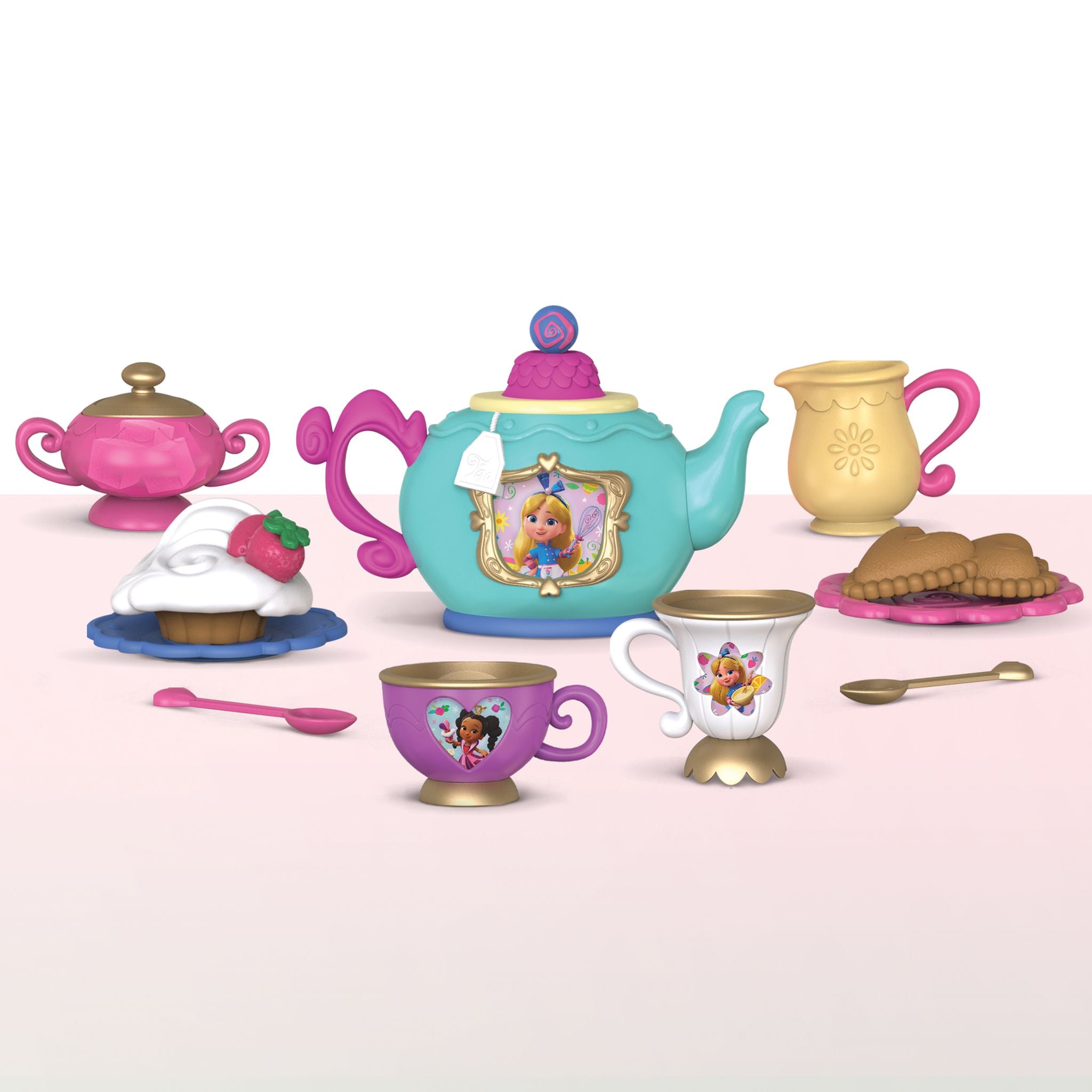 Hot! Disney Junior Alice's Wonderland Bakery Tea Party Toy Set