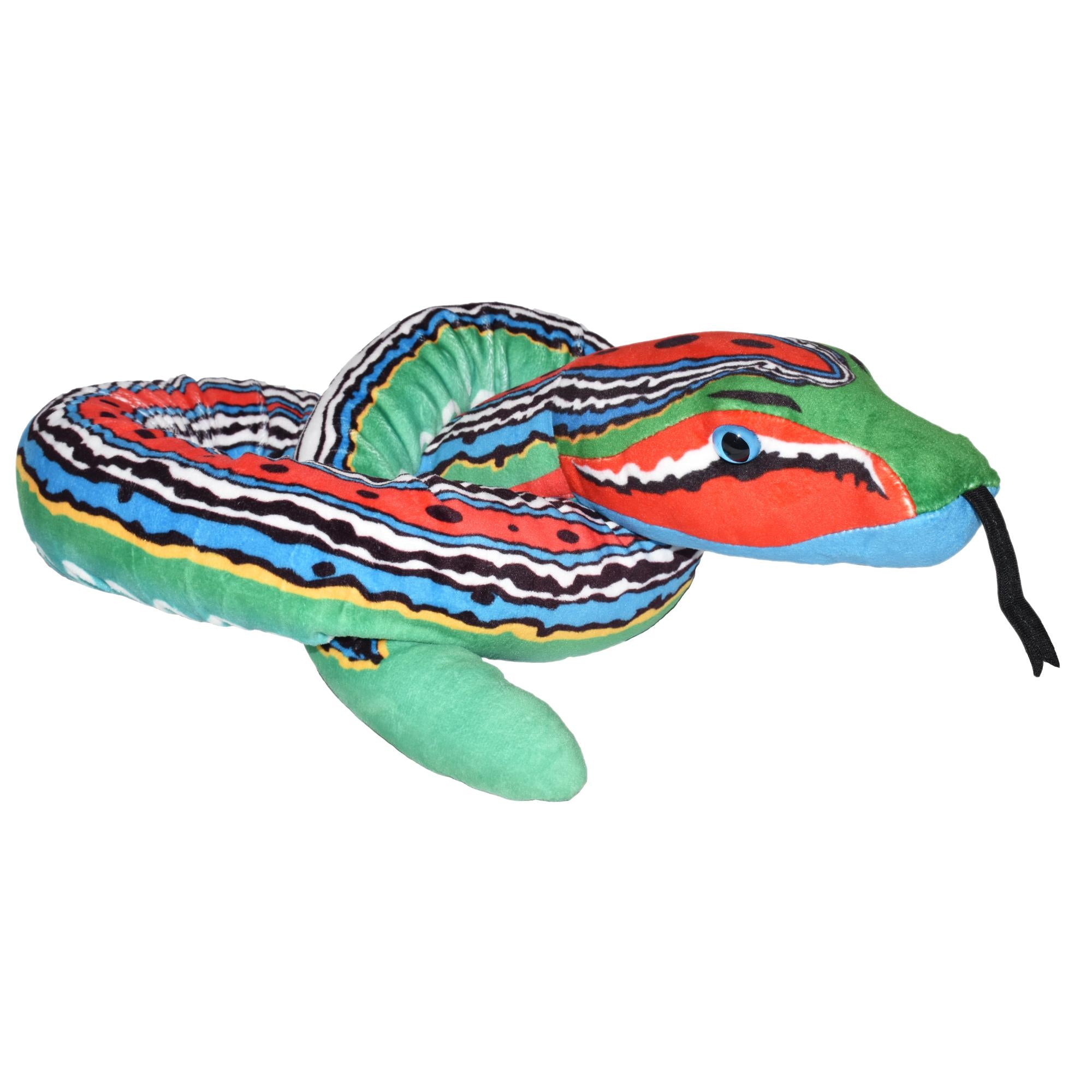 Wild Republic 54-Inch Colorful Snake - Green, Blue, Red