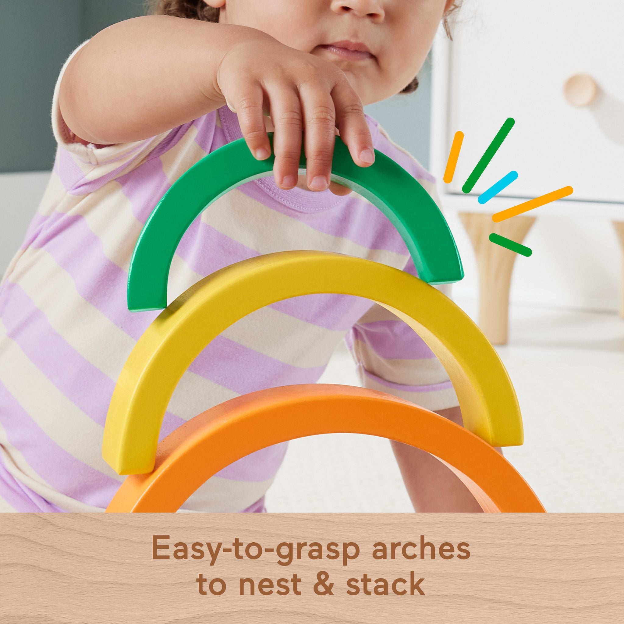 Fisher-Price's Best-Selling Wooden Stacking Rainbow Toy
