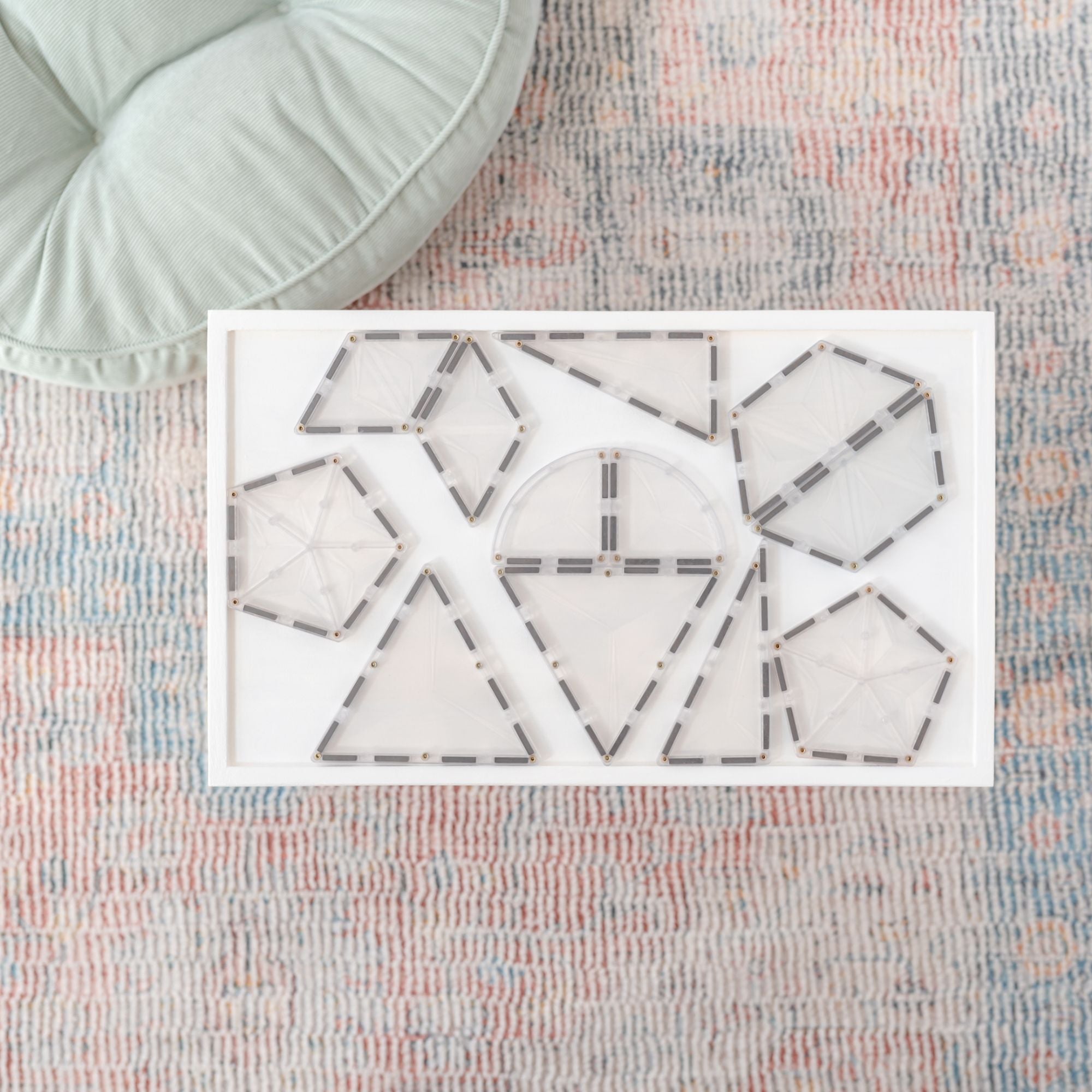 Hot Deal! CONNETIX 24-Piece Clear Magnetic Tile Shape Expansion Pack for STEAM Learning