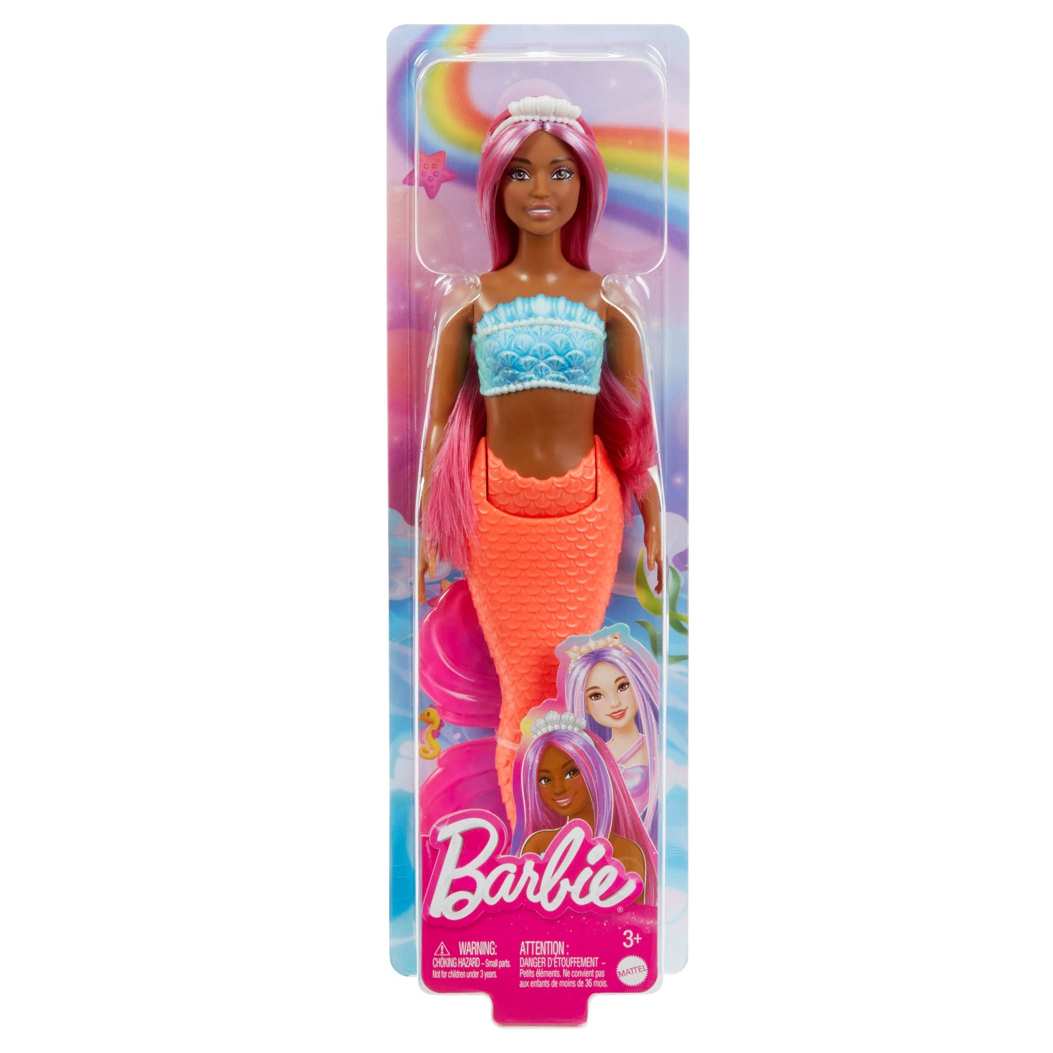 Hot! Barbie Dreamtopia Red Mermaid Doll