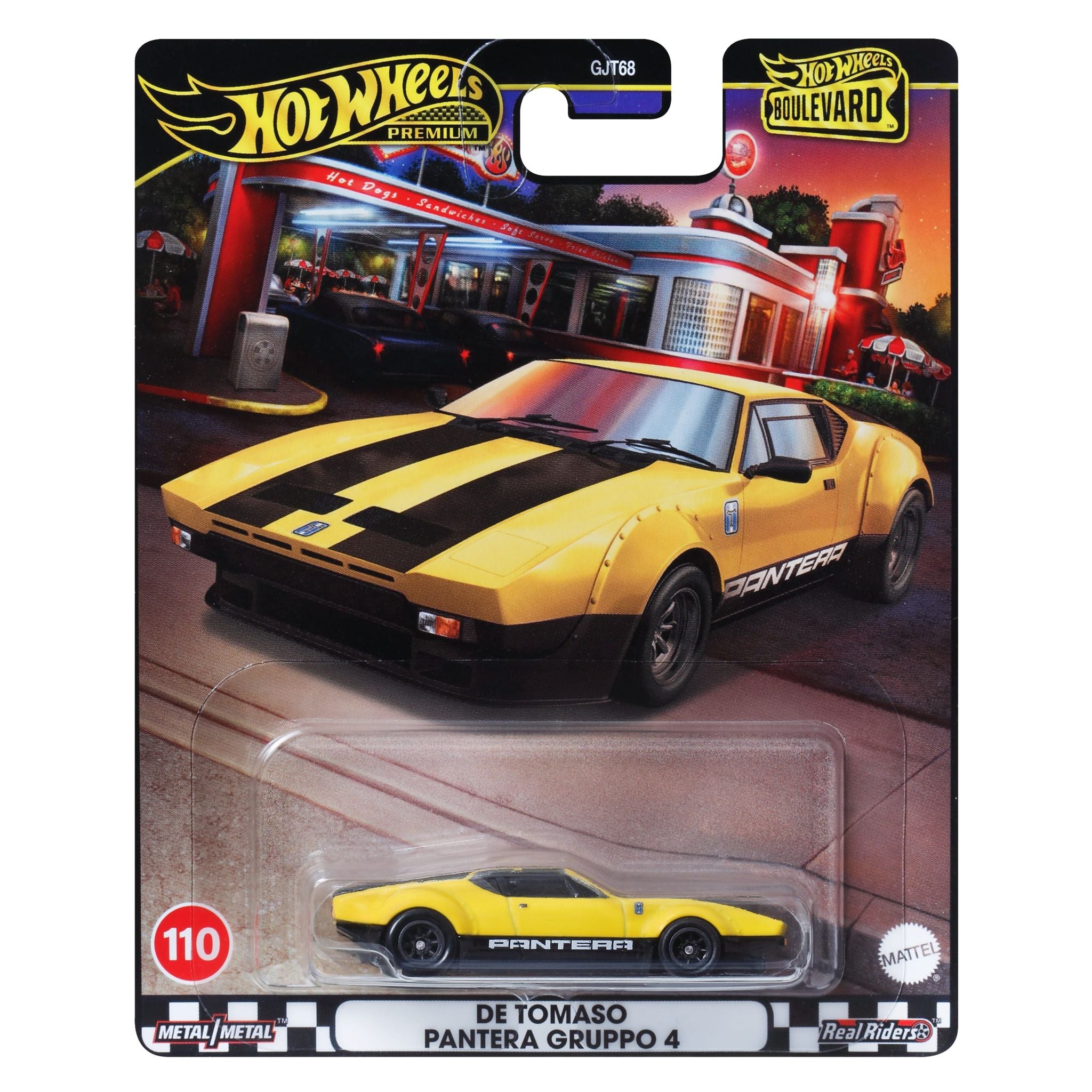 Hot Wheels Boulevard Die - Cast Collectible: 110 De Tomaso Pantera Gruppo 4, A Must - Have for Car Enthusiasts