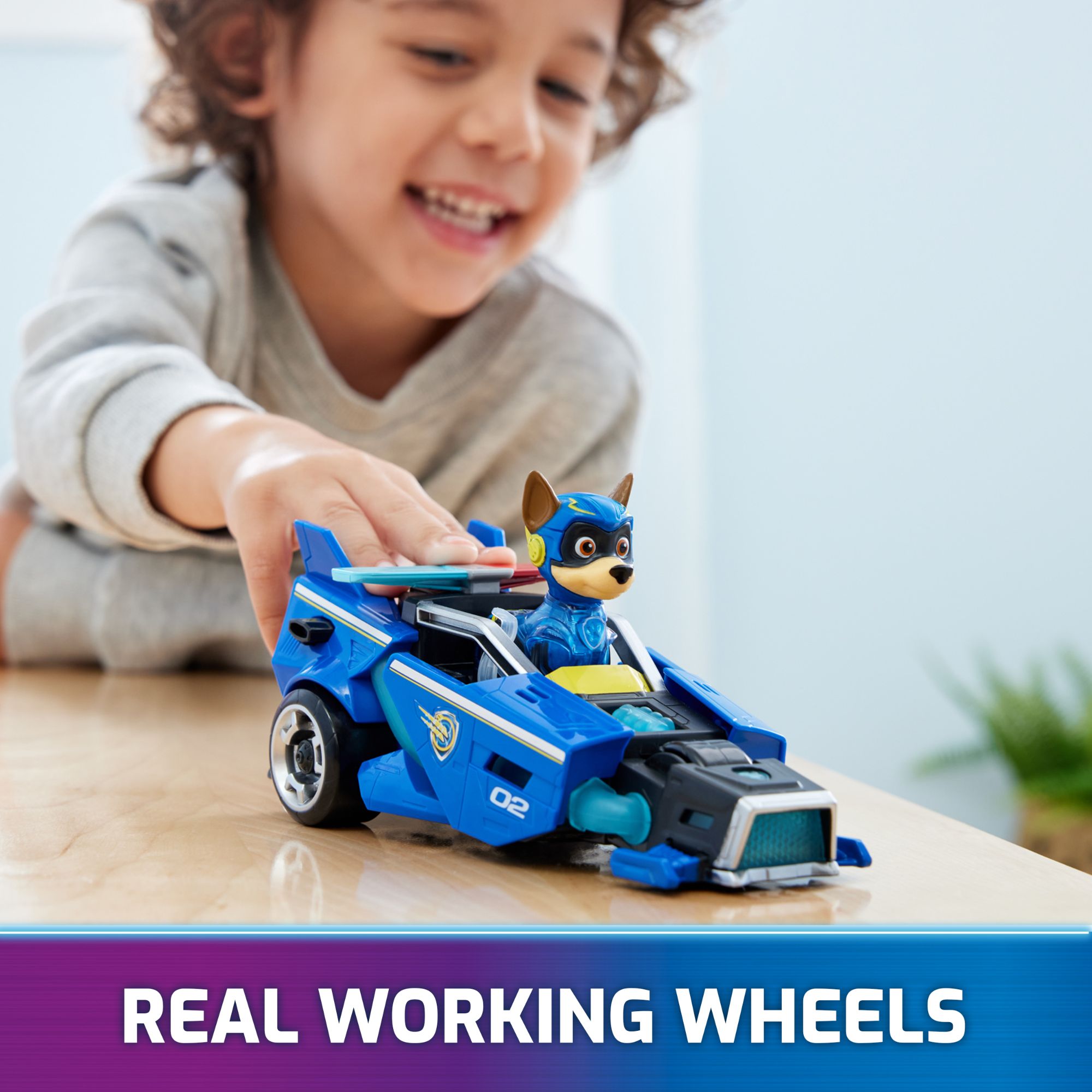 Hot Sale! PAW Patrol The Mighty Movie Themed Chase Police Rescue Vehicle Toy