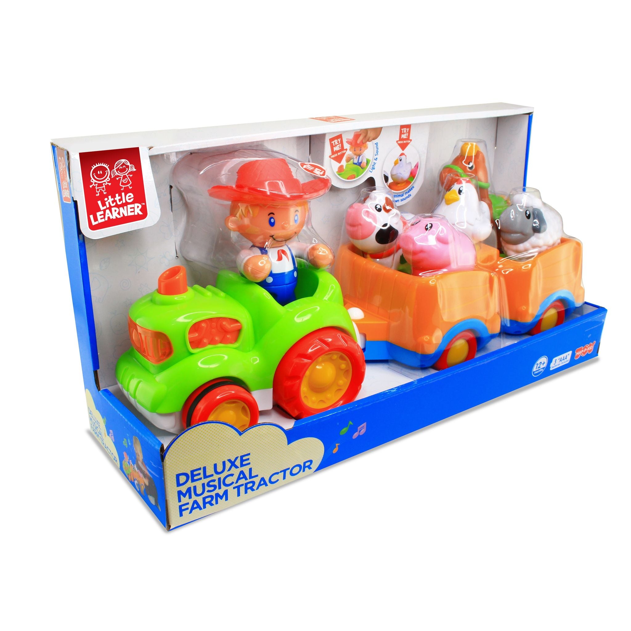 Deluxe Little Learner Musical Farm Tractor with Animal Figures