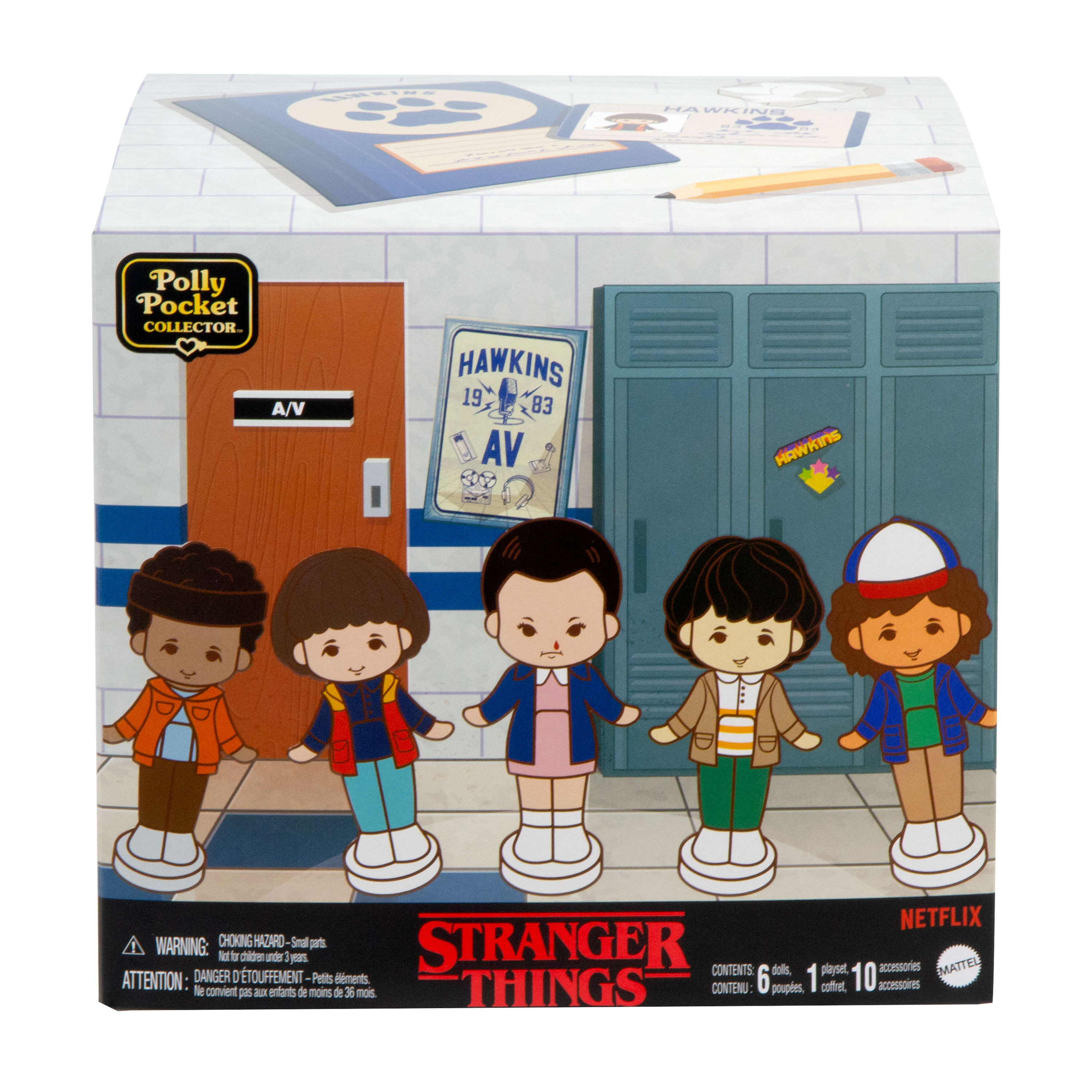 Polly Pocket Stranger Things Dual - Sided Walkie - Talkie - Shaped Compact Set