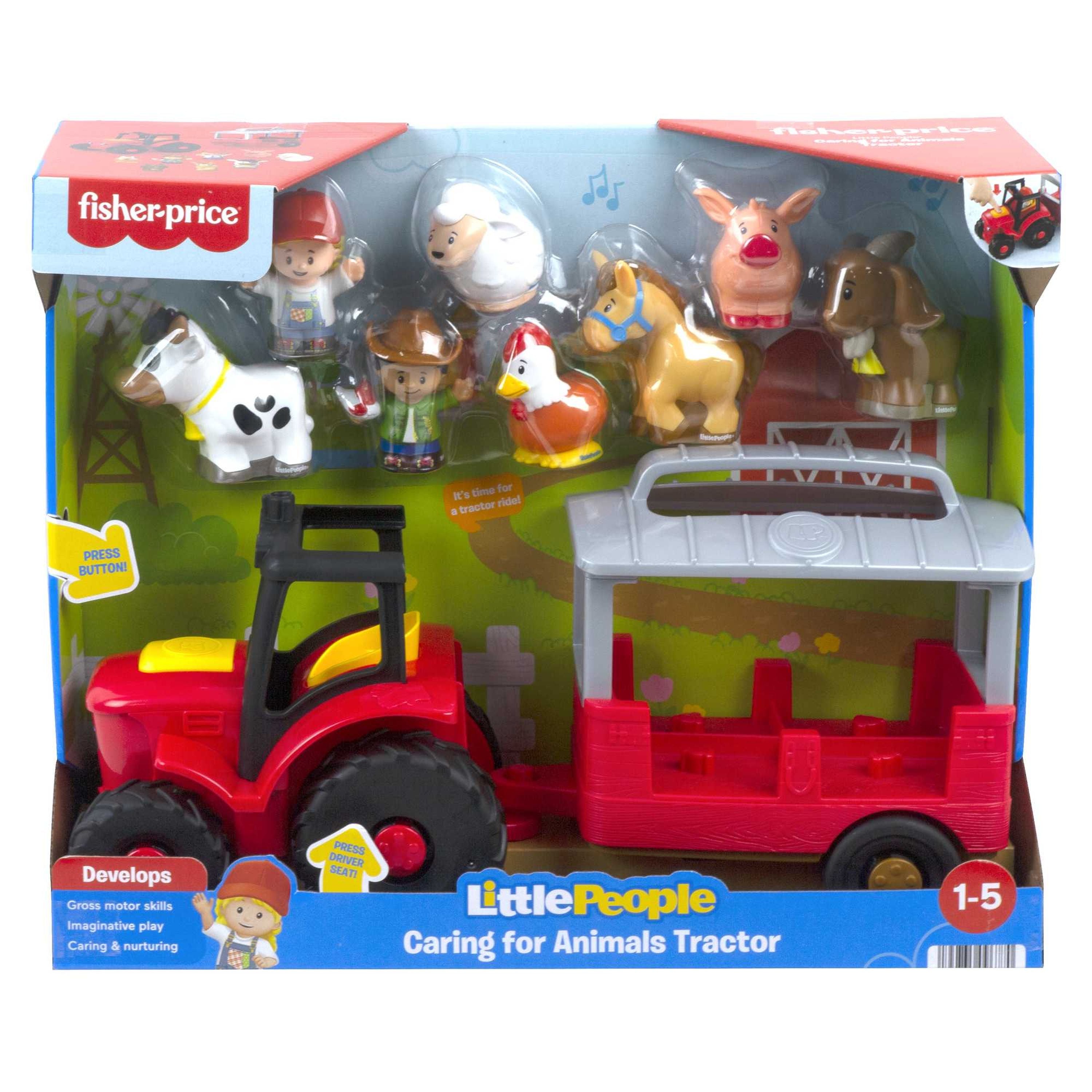 Fisher-Price Little People Animal-Caring Tractor Set - Ideal Gift for Kids