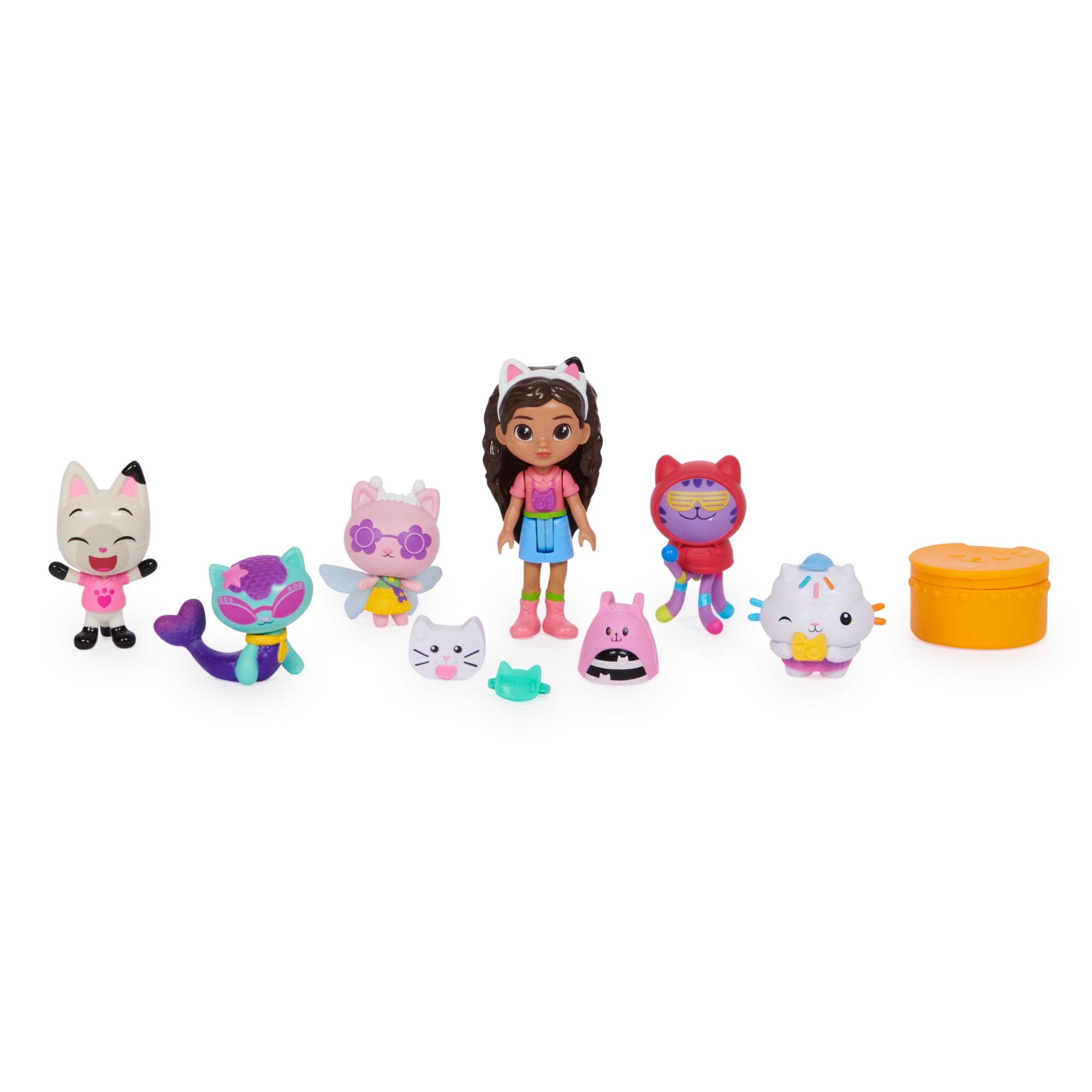 Gabby's Dollhouse Deluxe Travel Toy Figure Set for Kids
