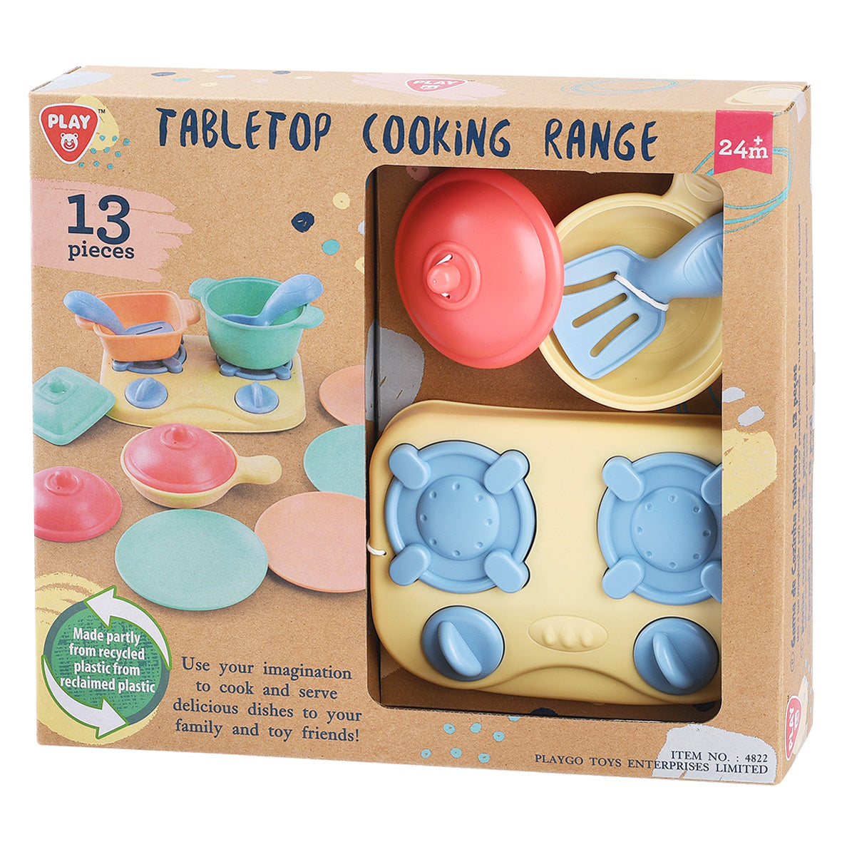 Playgo Toys' Tabletop Cooking Range Made from Recycled Materials