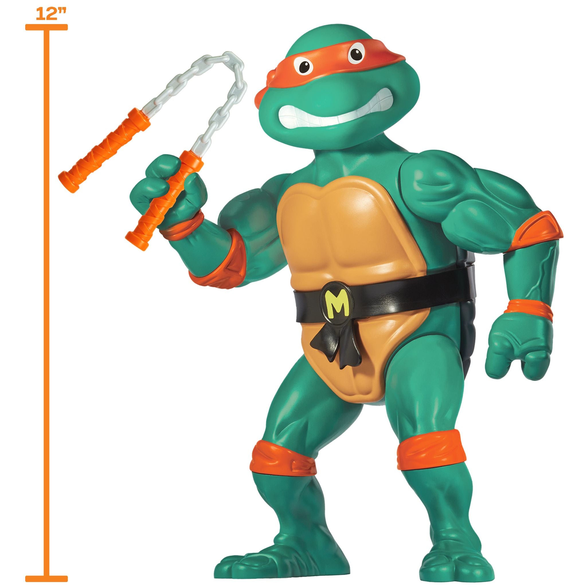 Original Classic 12-Inch Large Teenage Mutant Ninja Turtles Figure - Michelangelo
