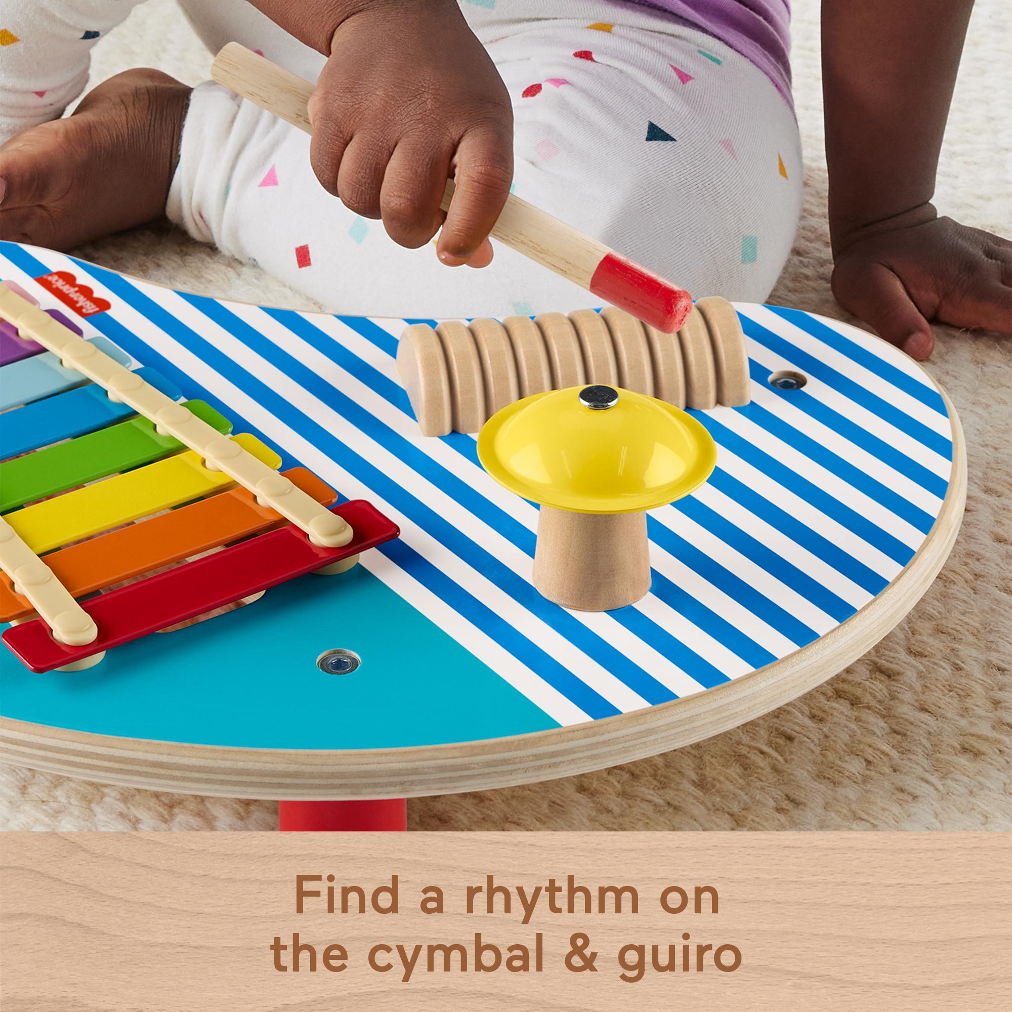 Hot Deal! Fisher-Price Toddler 3-In-1 Wooden Musical Table for Kids Aged 2+