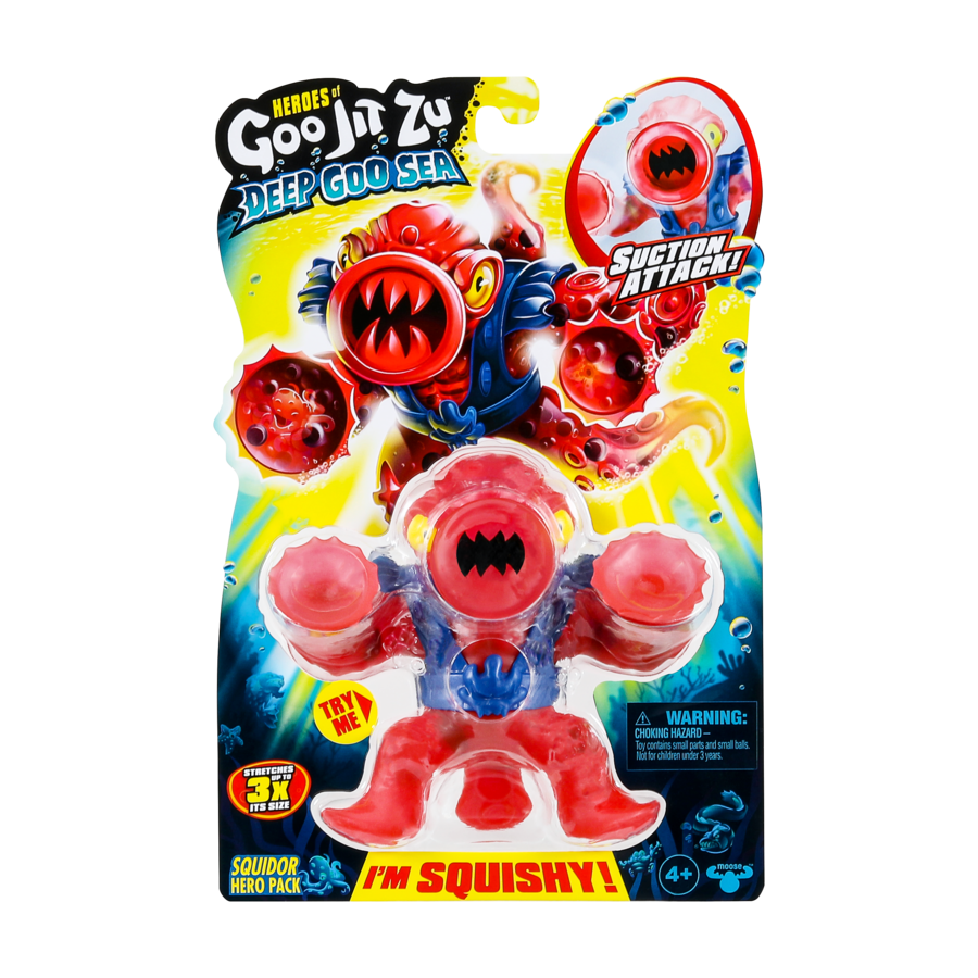 Heroes Of Goo Jit Zu Deep Goo Sea S9 W1 - Super Squishy Squidor Figure