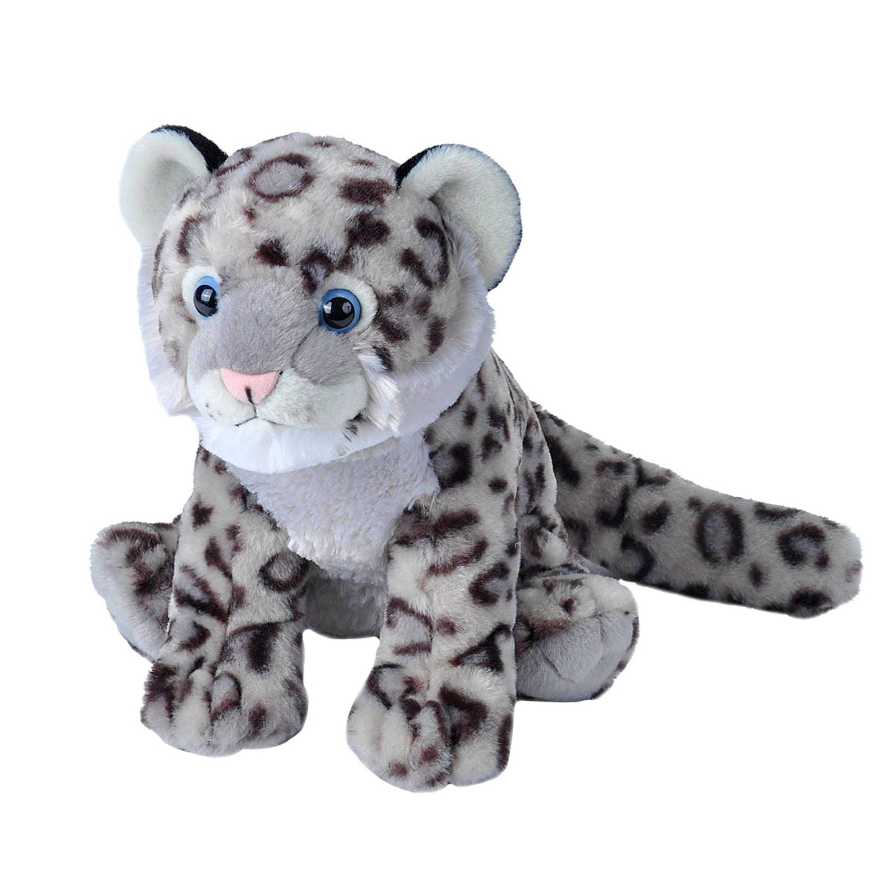 Wild Republic 12-Inch Cuddlekins Snow Leopard Cub - Soft & Eco-Friendly!