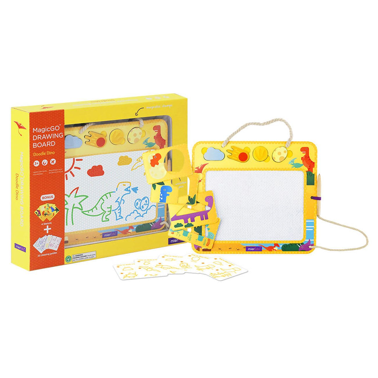 Hot Sale! MierEdu Magic Go Eco - friendly Magnetic Drawing Board for Doodle Dino, Ages 3+