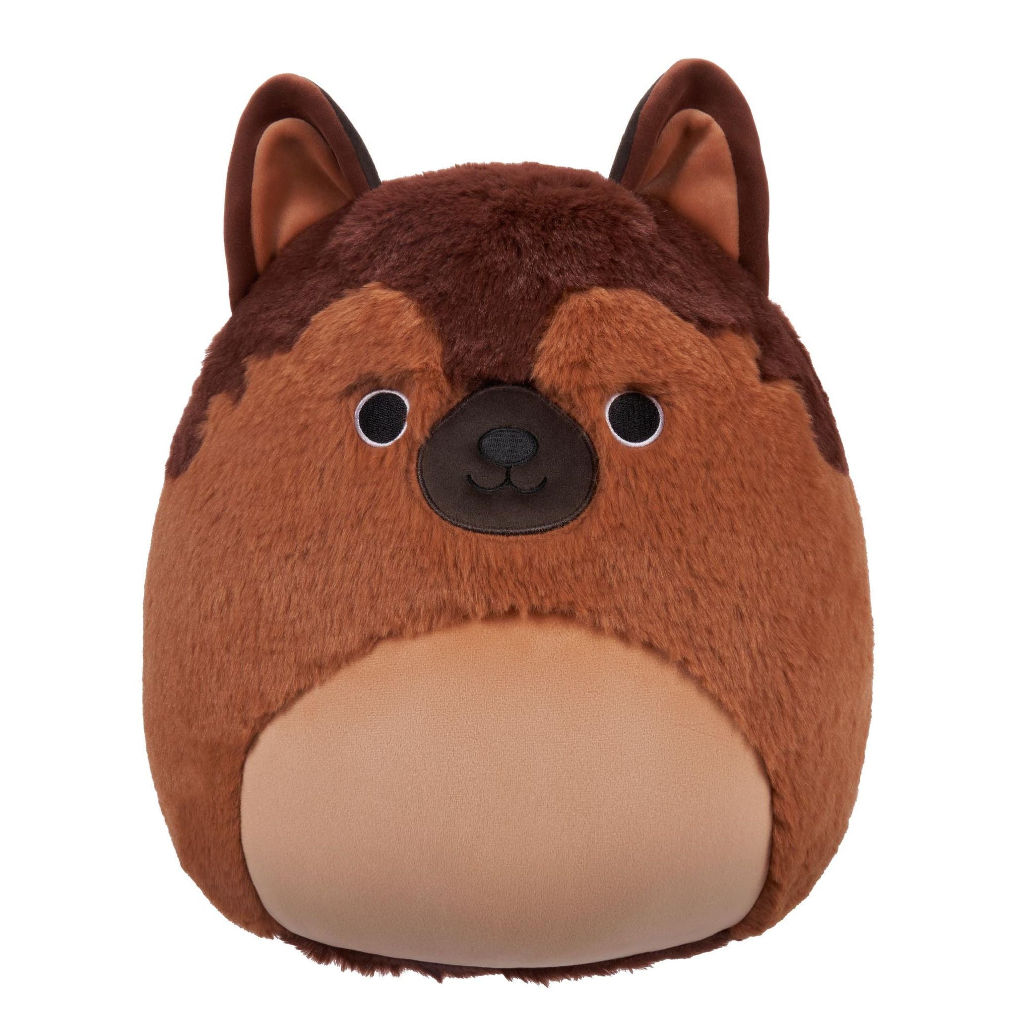 Limited Time! 12-Inch Squishmallows Fuzzamallow Mario The Brown Dog Plush