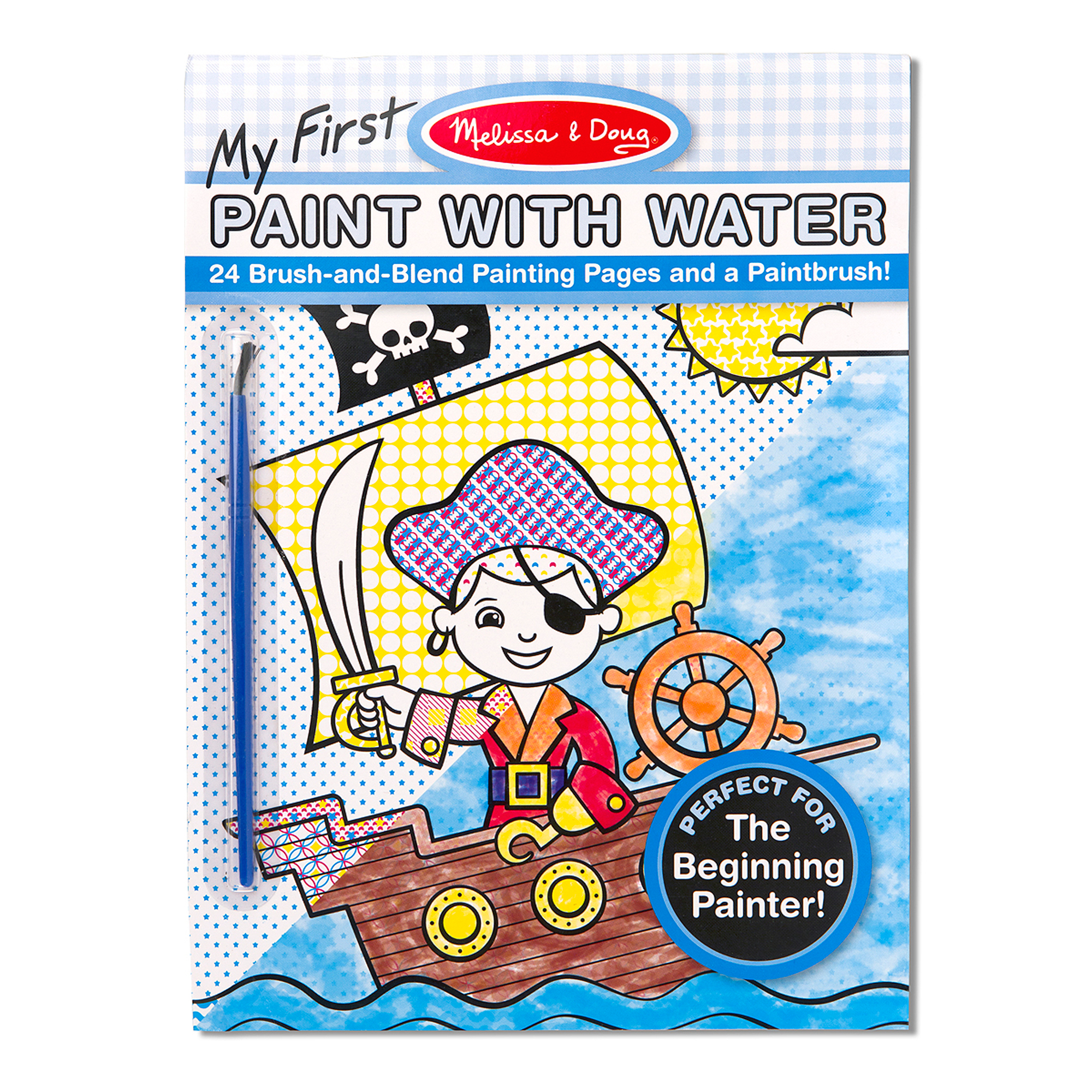 Melissa & Doug First Water-Painting Set: Pirates, Space, Construction & More