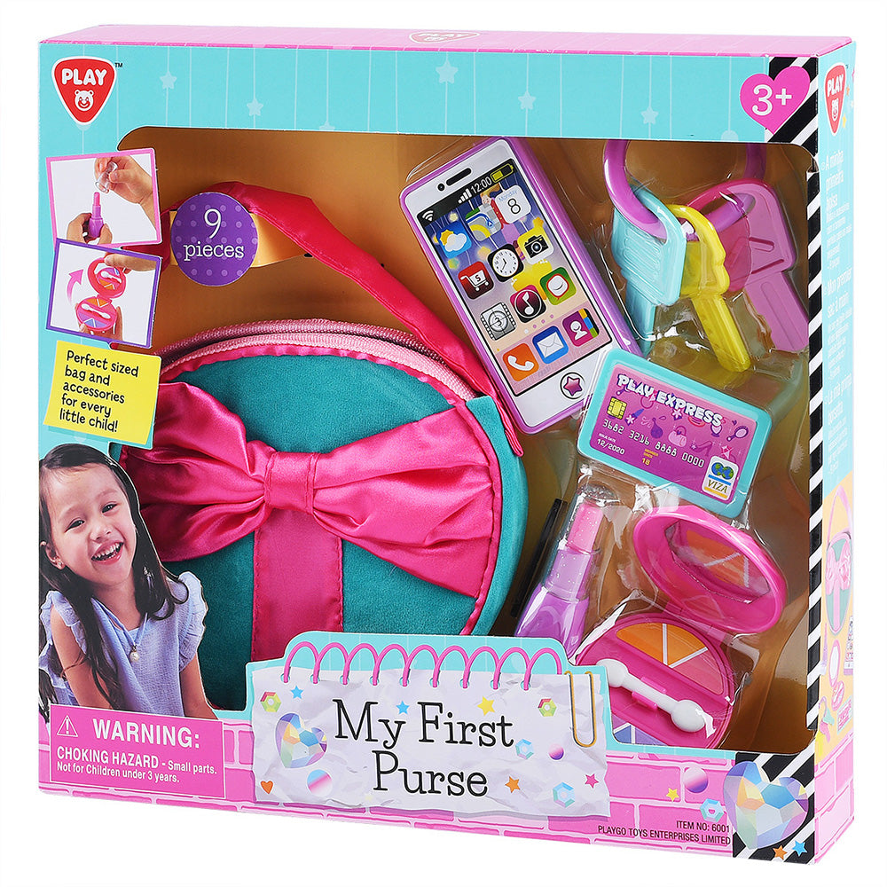 Hot Deal! PLAYGO's My First Purse Set with 9 Pieces for Toddler Pretend Play