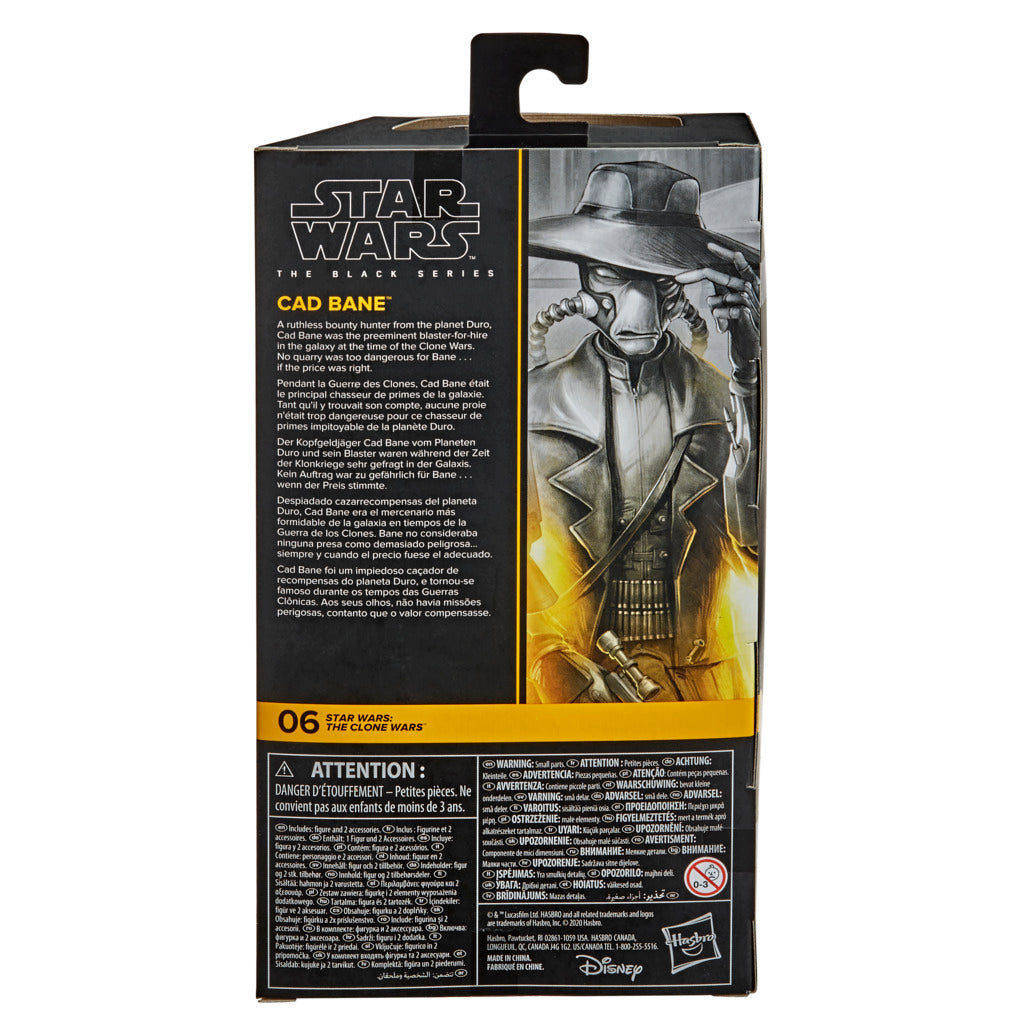 Hot Sale! 6-Inch Star Wars The Black Series Action Figure - Cad Bane for Kids and Collectors