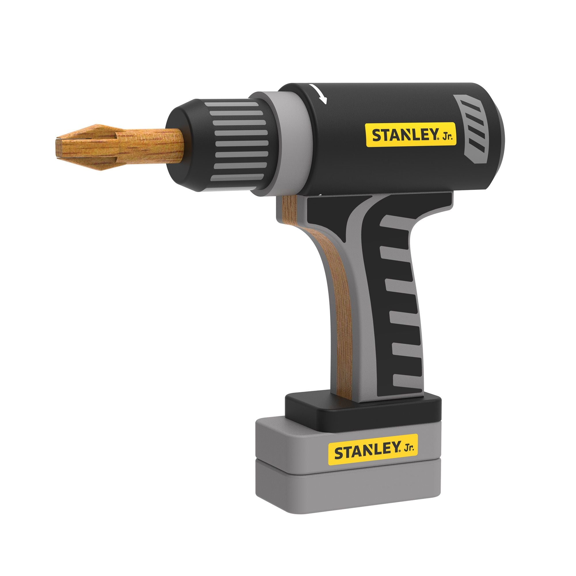 Stanley Jr. Delightful Pretend - Play Wooden Drill for Young Builders