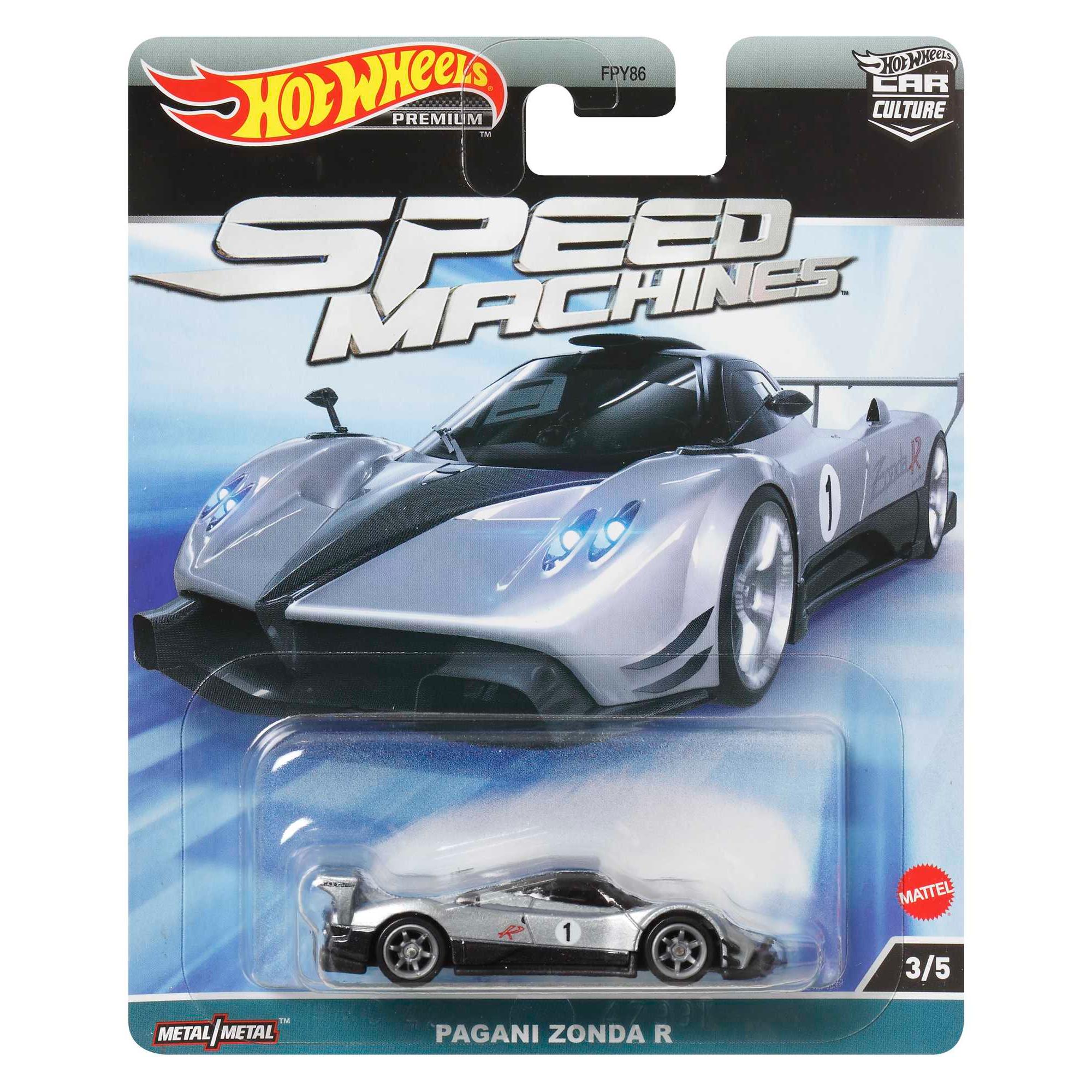 Hot Wheels Car Culture - Pagani Zonda R (3/5 Speed Machines) - Collectible!