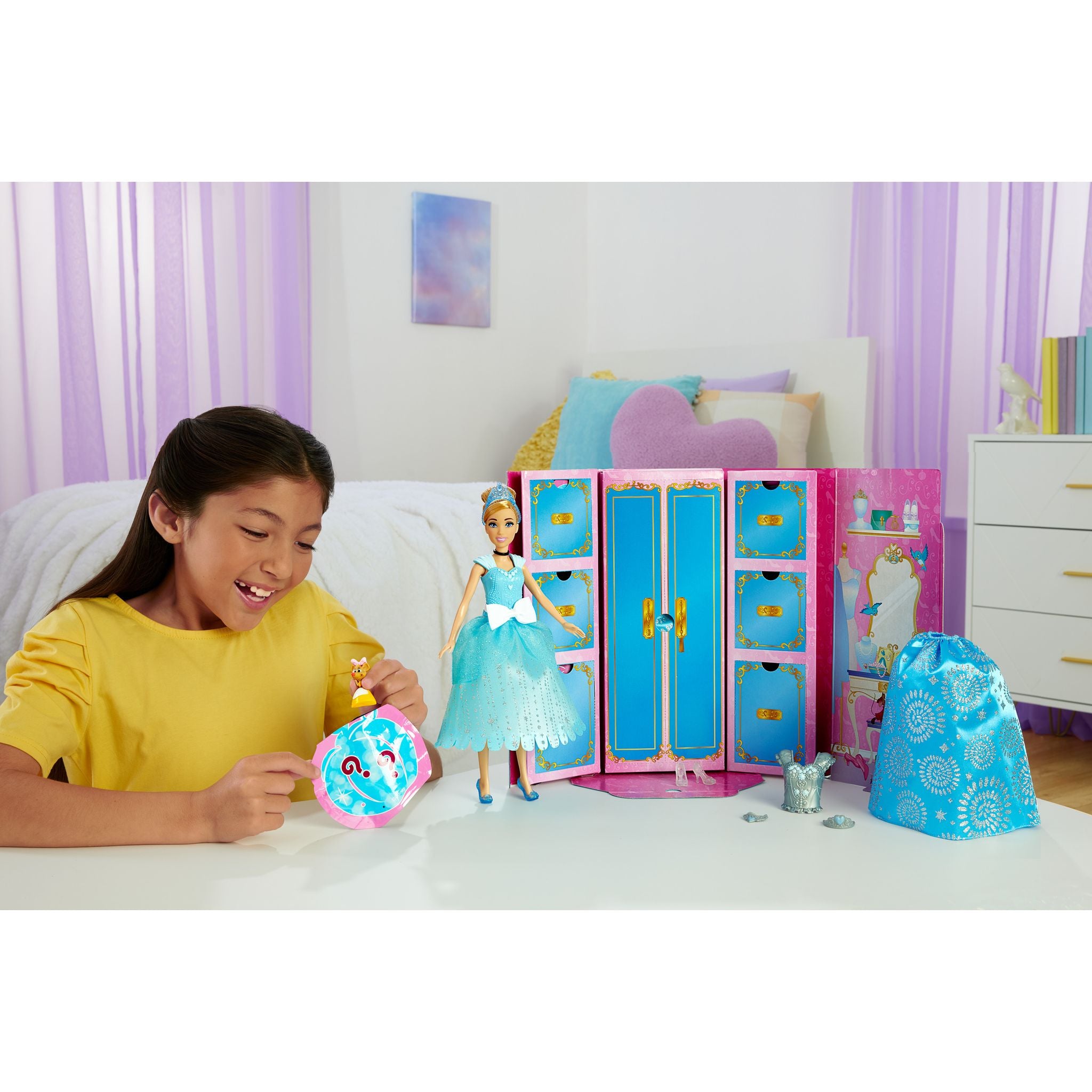 Hot! Disney Royal Fashion Reveal Cinderella Doll Set
