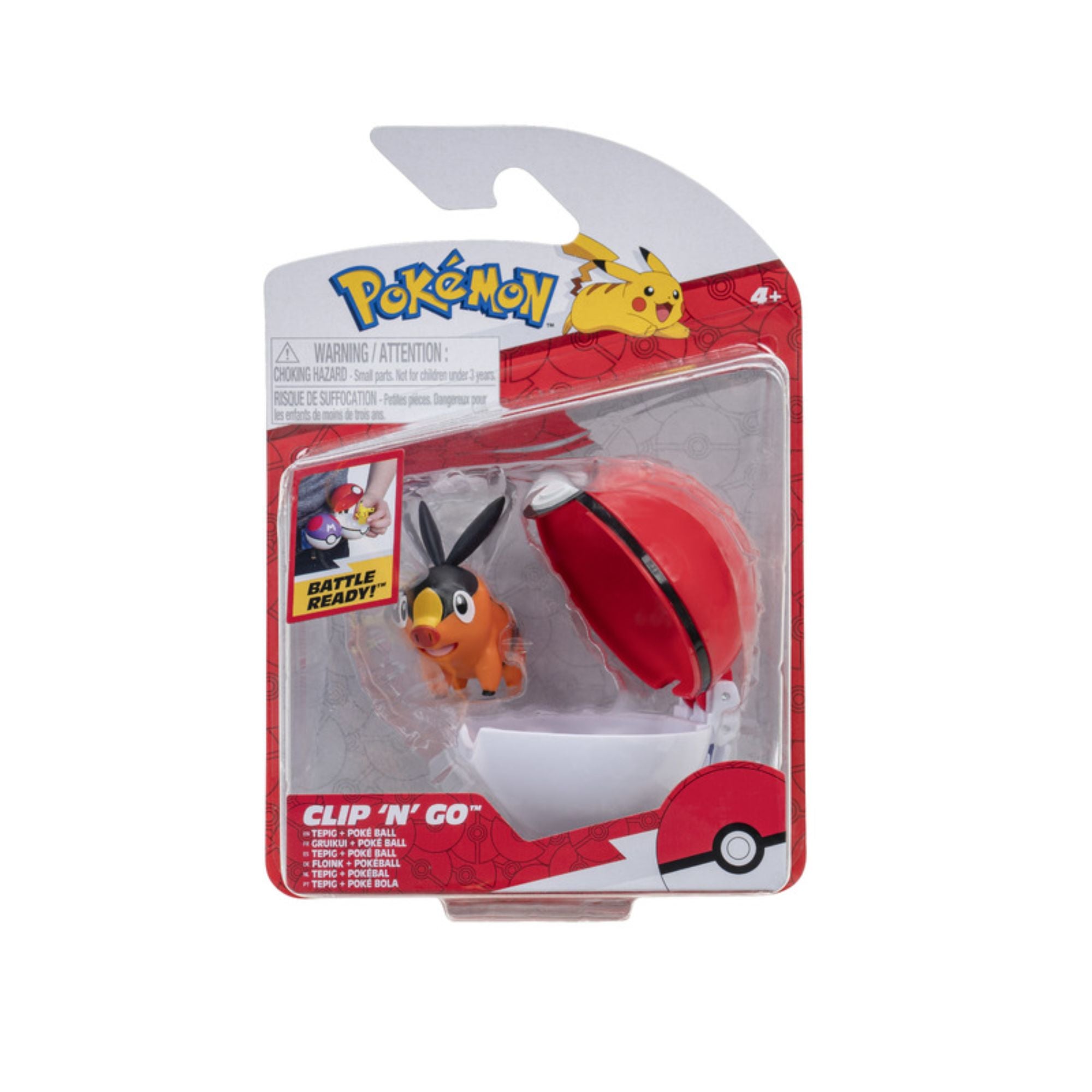 Hot Deal! Wicked Cool Toys' Pokemon Clip N Go Set with Tepig & Poke Ball