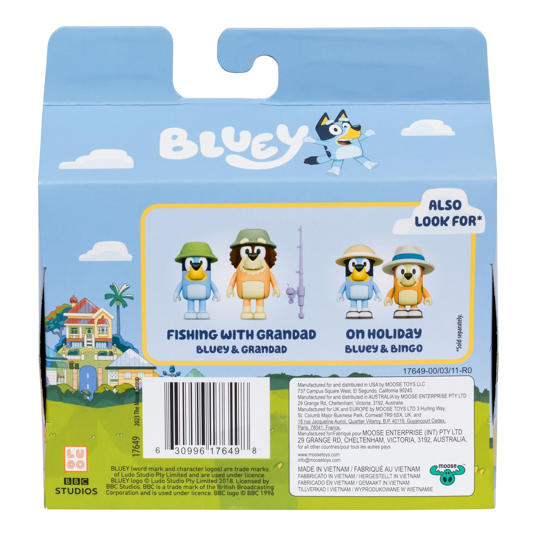 Bluey Season 11 Two - Pack Figures with Animal Costume Themed Accessories