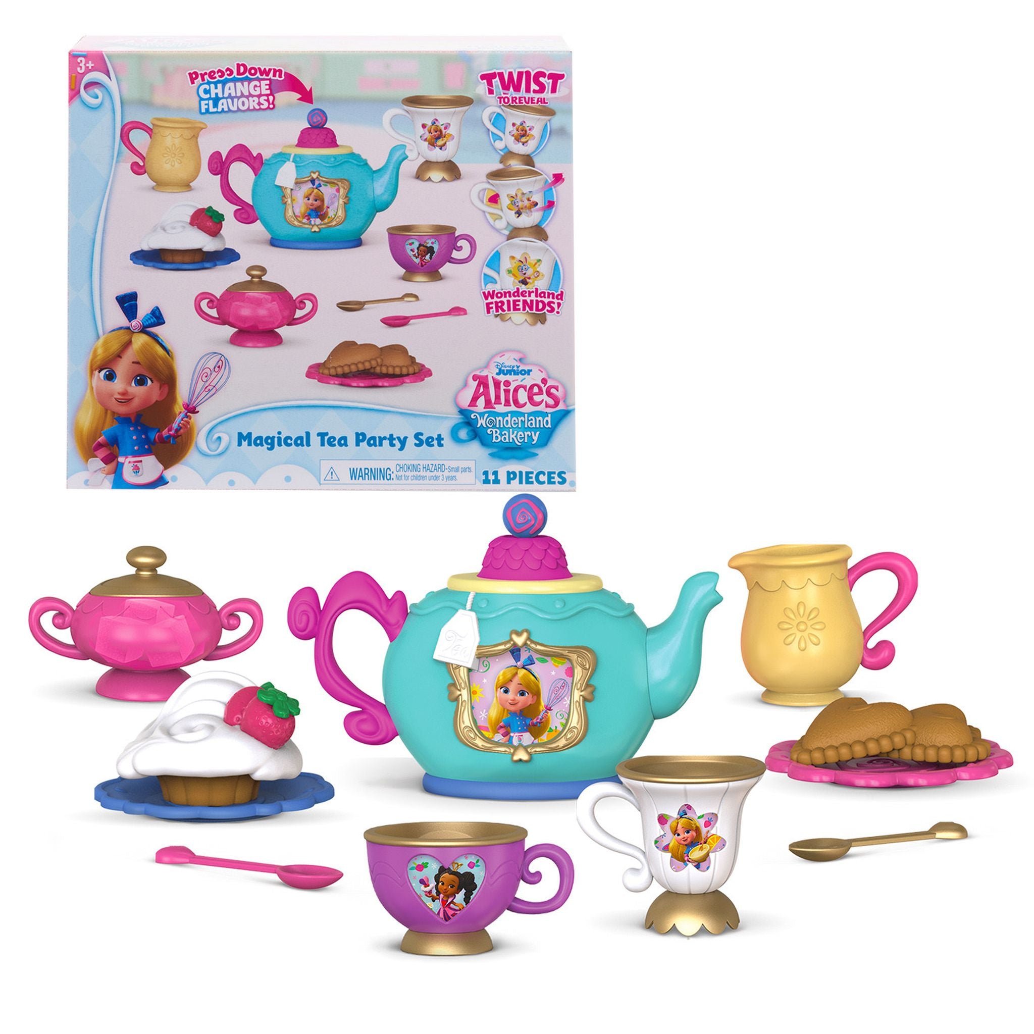 Hot! Disney Junior Alice's Wonderland Bakery Tea Party Toy Set