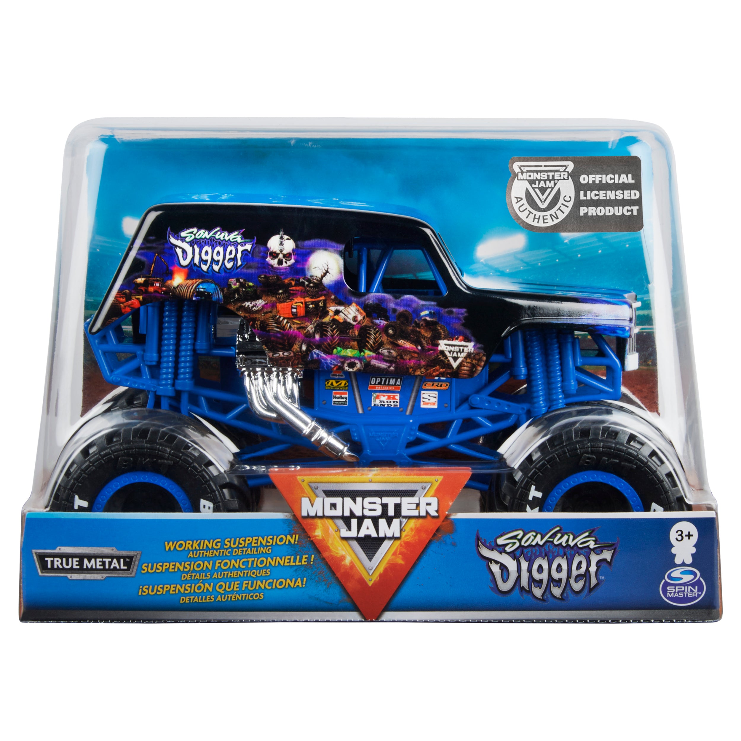Hot Deal: Monster Jam 1:24 Scale Son - Uva Digger Die - Cast Monster Truck