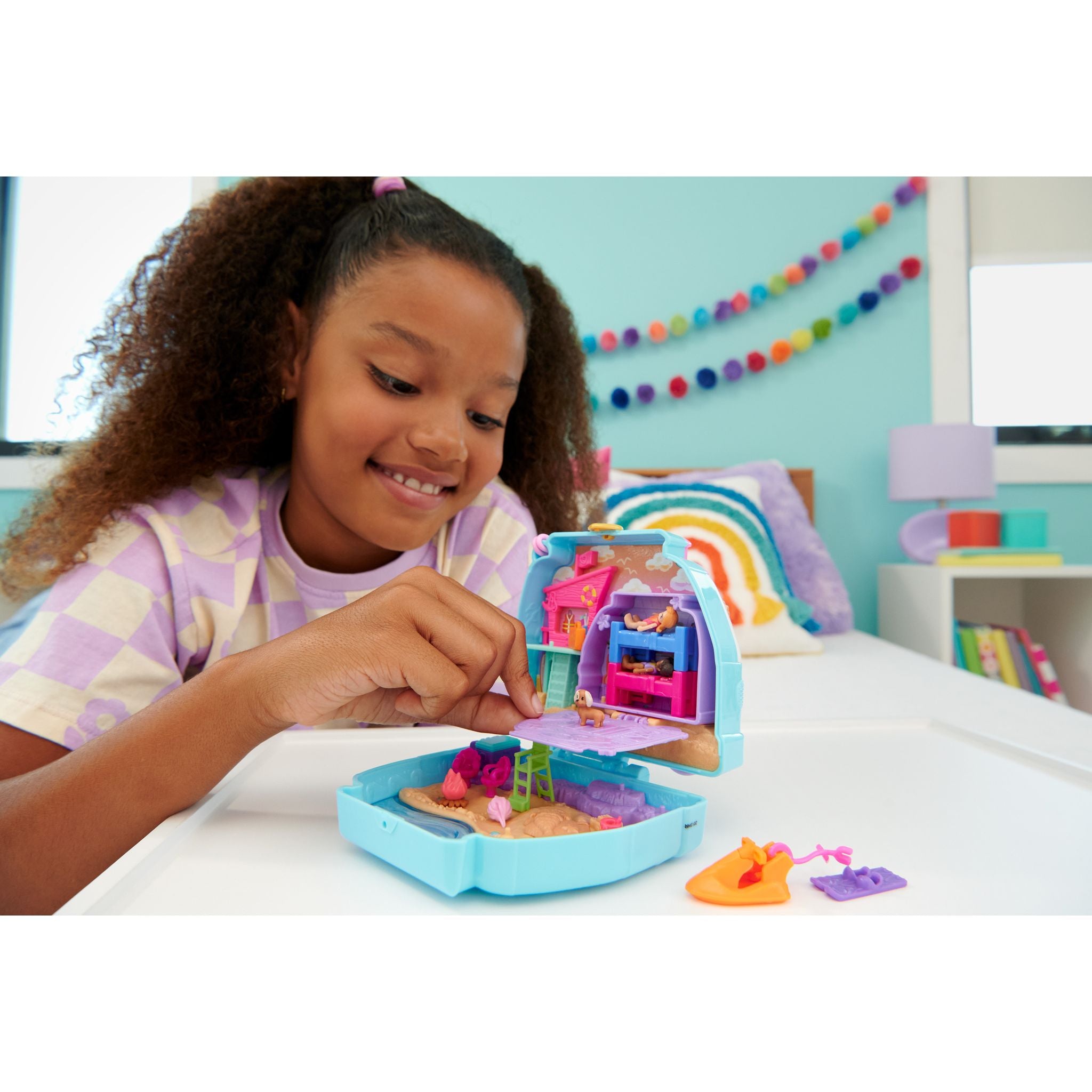 Adorable Polly Pocket Seaside Puppy Ride Big Compact for Adventure