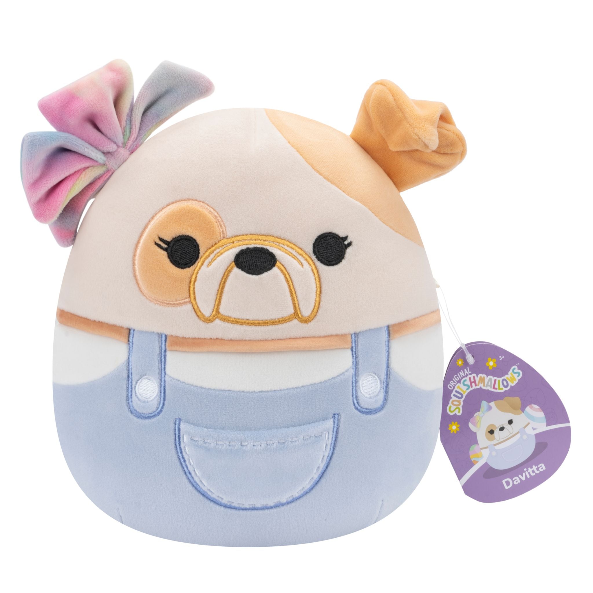 Limited-time Offer! 7.5 Inch Squishmallows Easter Bulldog Davitta Plush