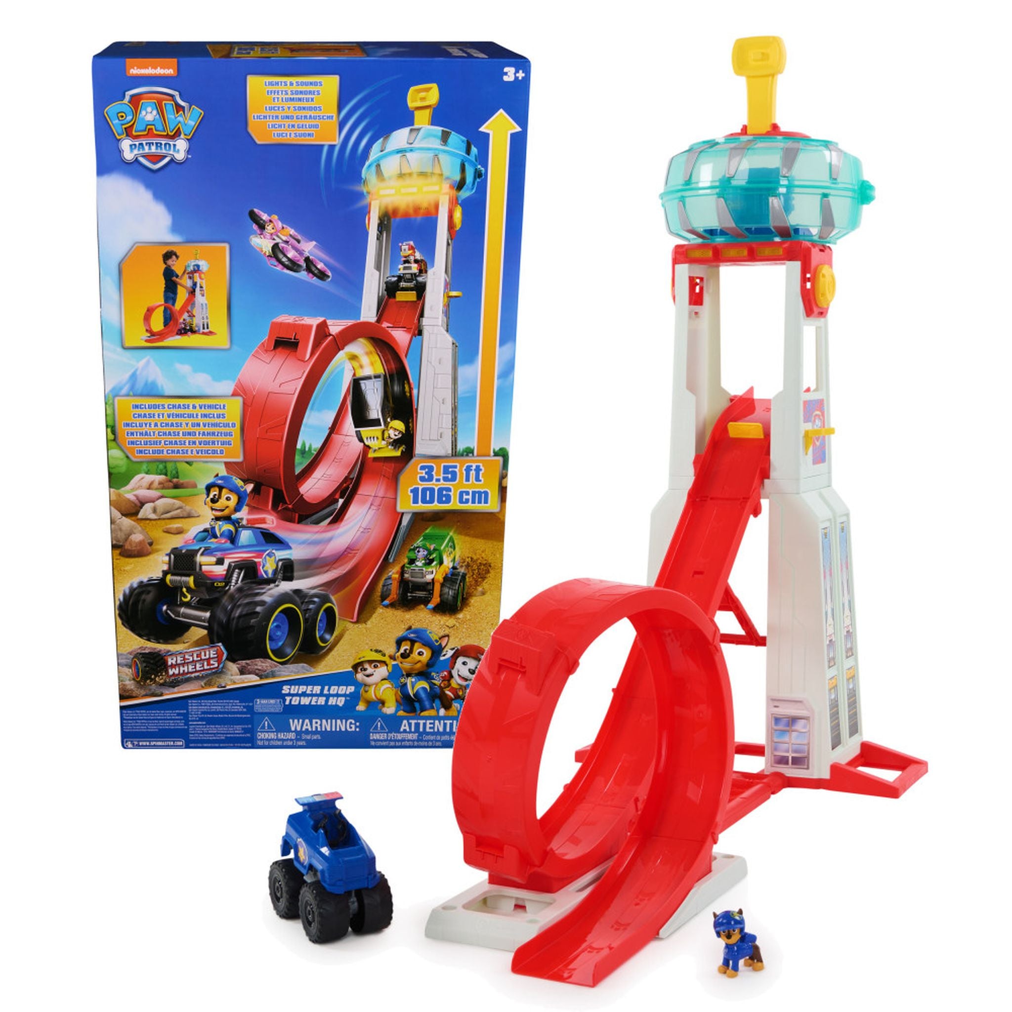 Hot Sale! PAW Patrol Super Loop Tower HQ Playset for Kids' Imaginative Play