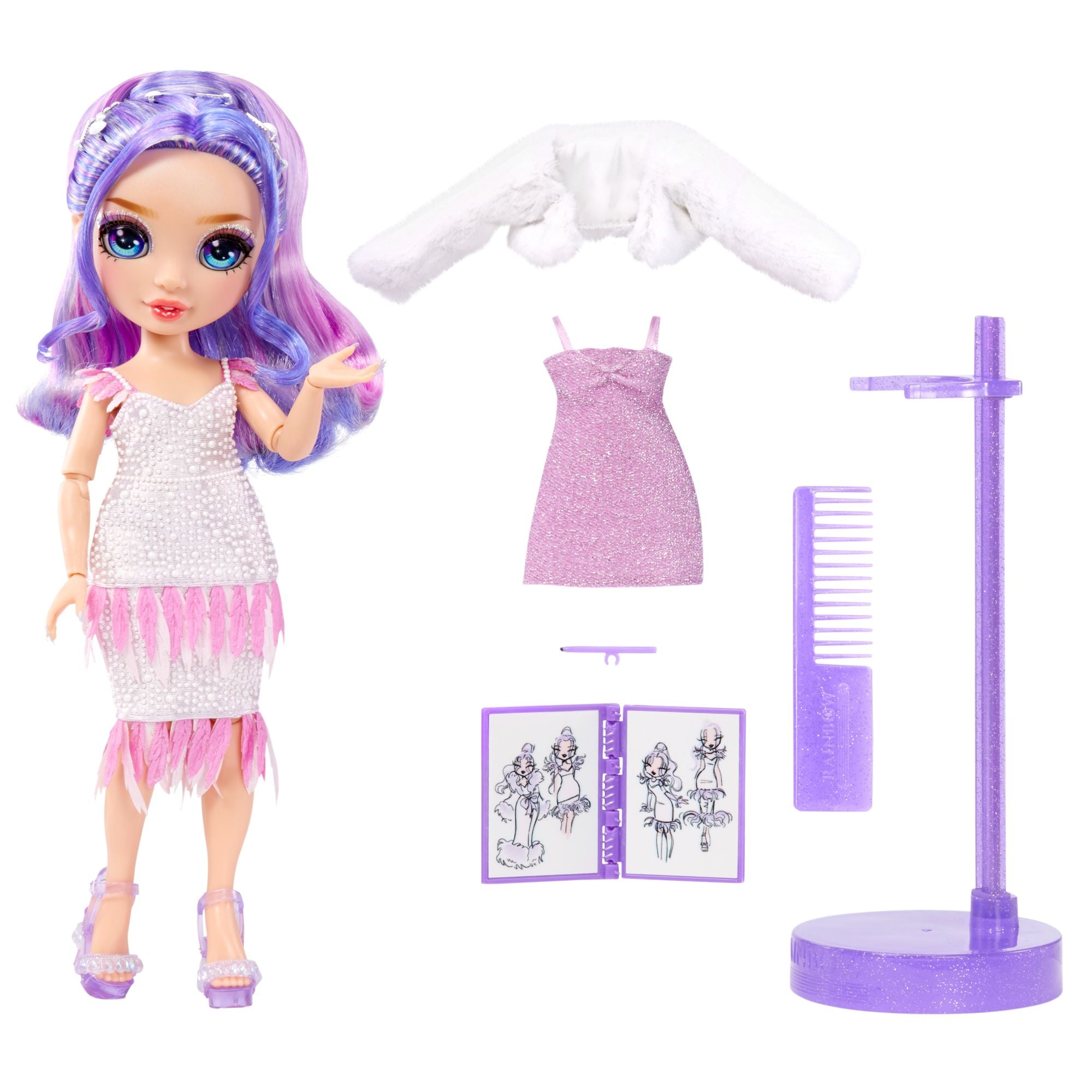 Hot Deal! Rainbow High Fashion Doll - Violet