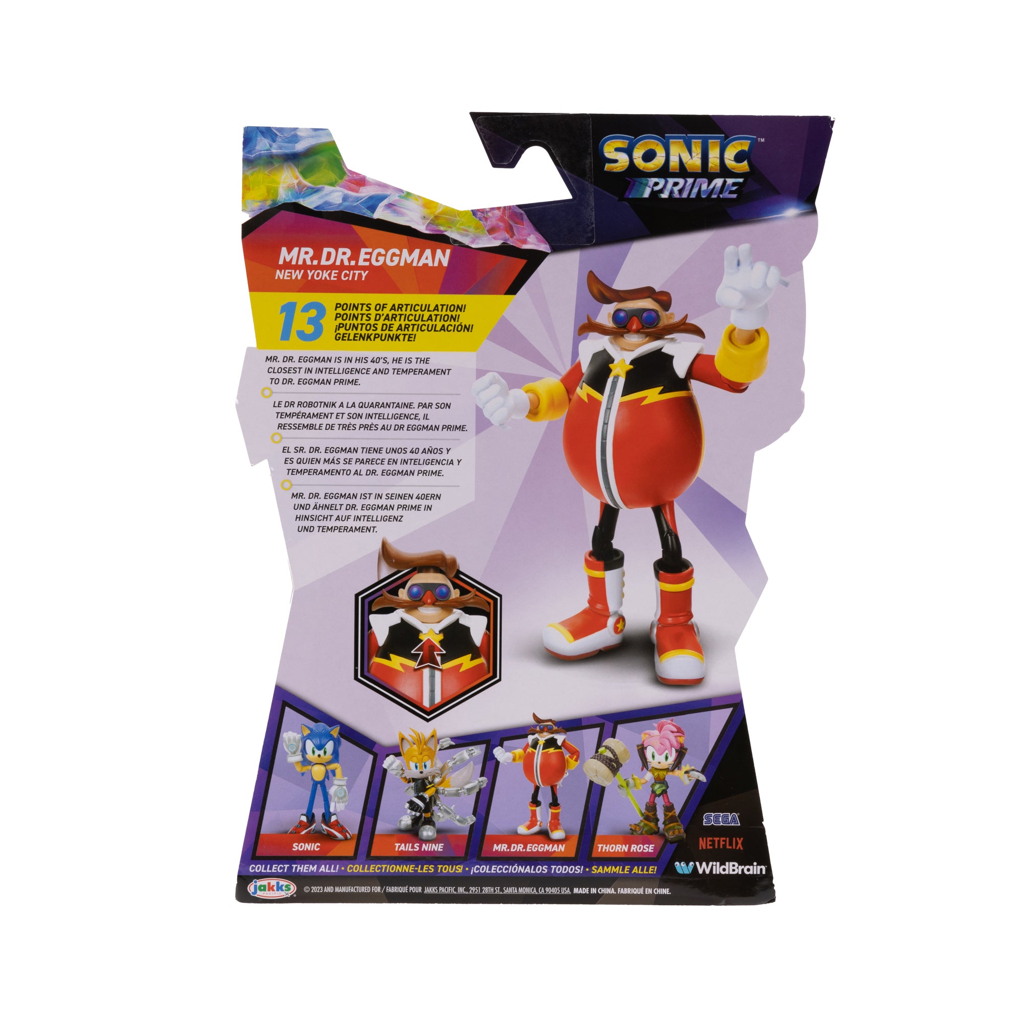 Hot! 5-Inch Sonic Prime Articulated Figure - Mr. Dr. Eggman