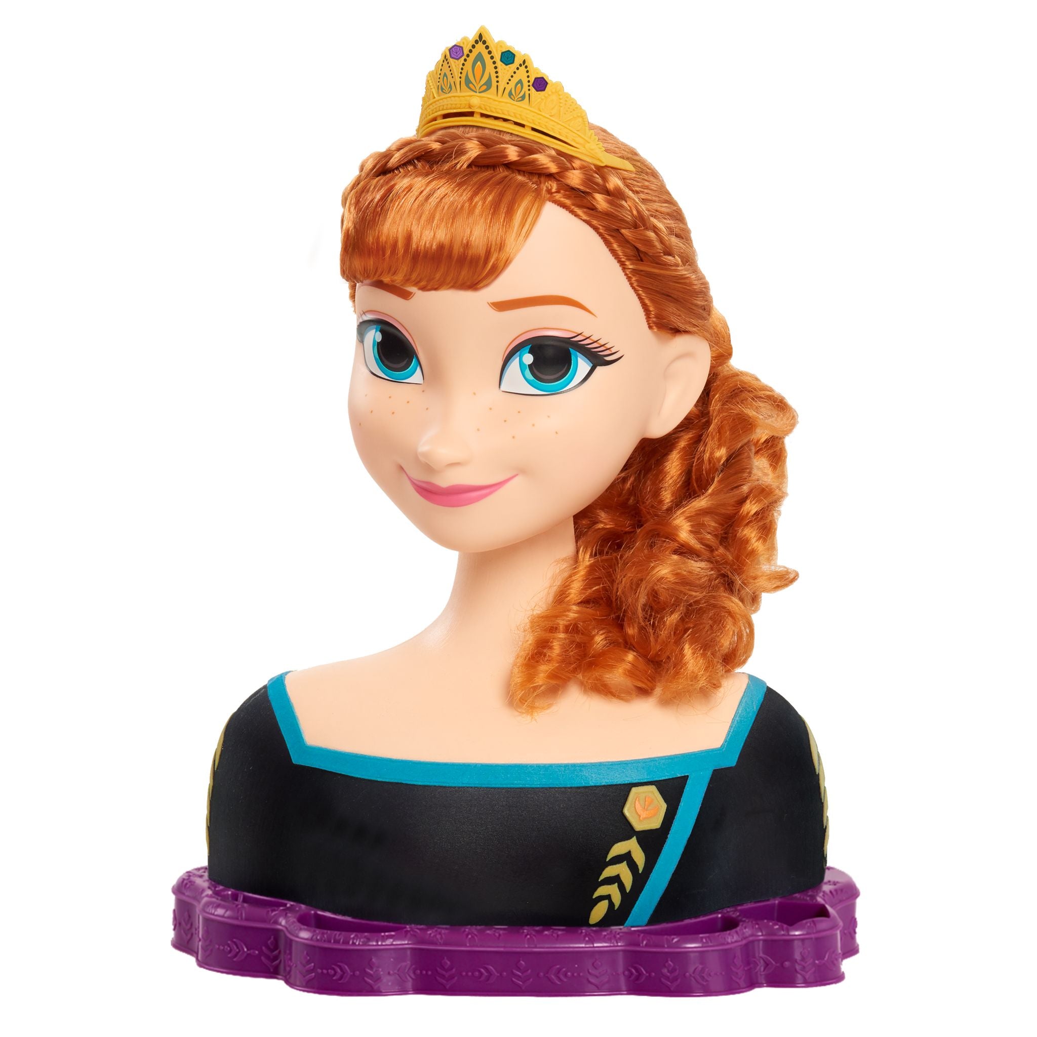 Hot Deal! Disney Frozen 2 Deluxe Queen Anna Styling Head Toy for Kids 3+