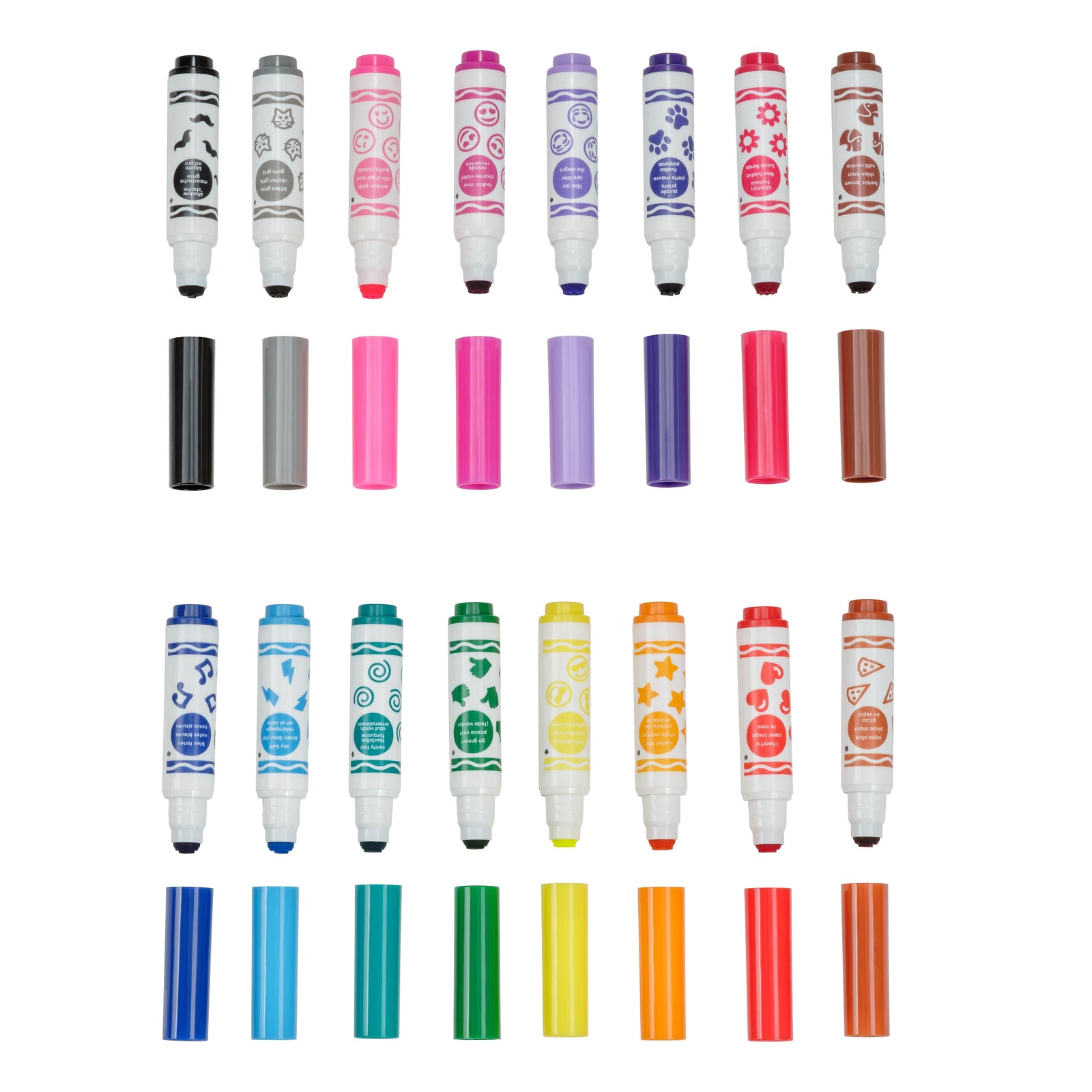 Crayola Pipsqueaks 16-Pack Washable Mini Emoji Markers for Kids