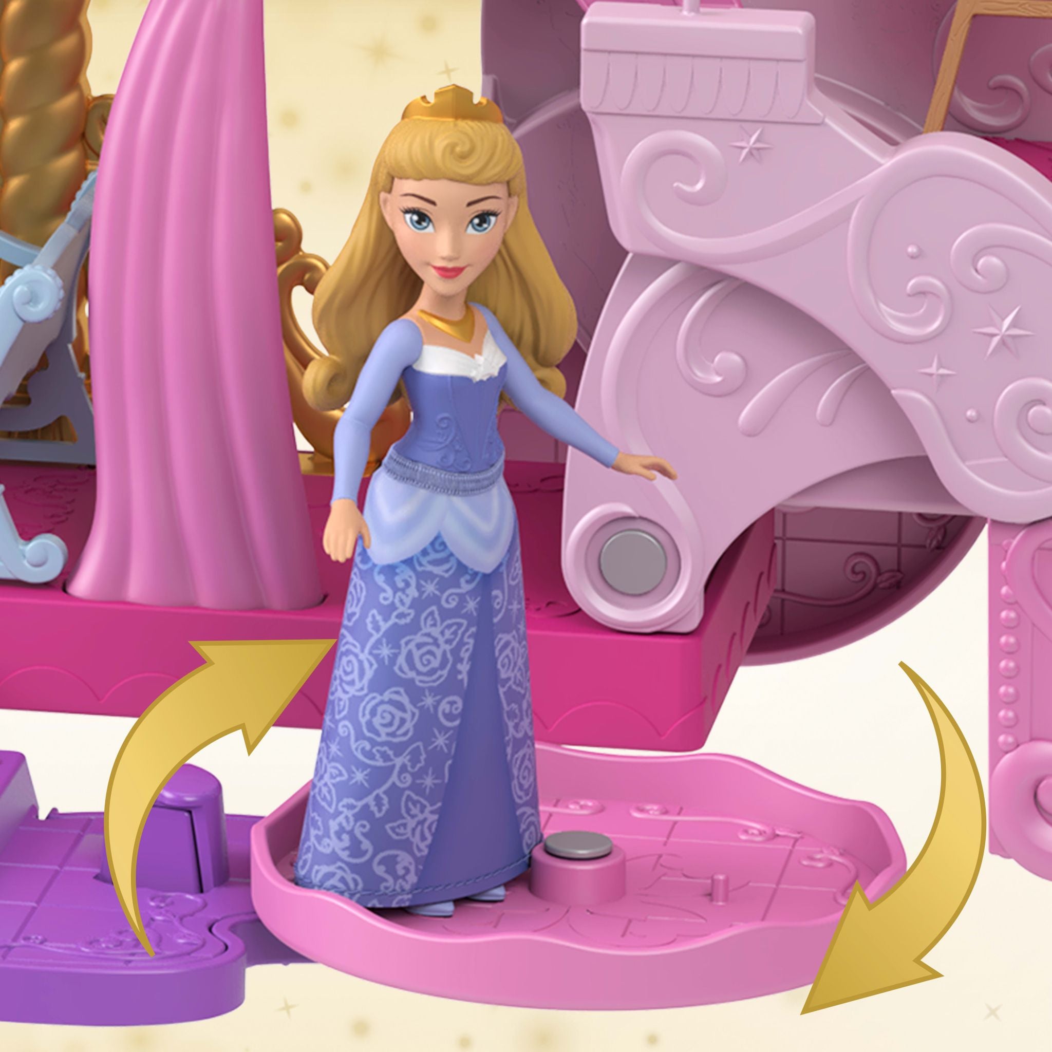 Magical Disney Princess Carriage That Transforms into a Castle Playset
