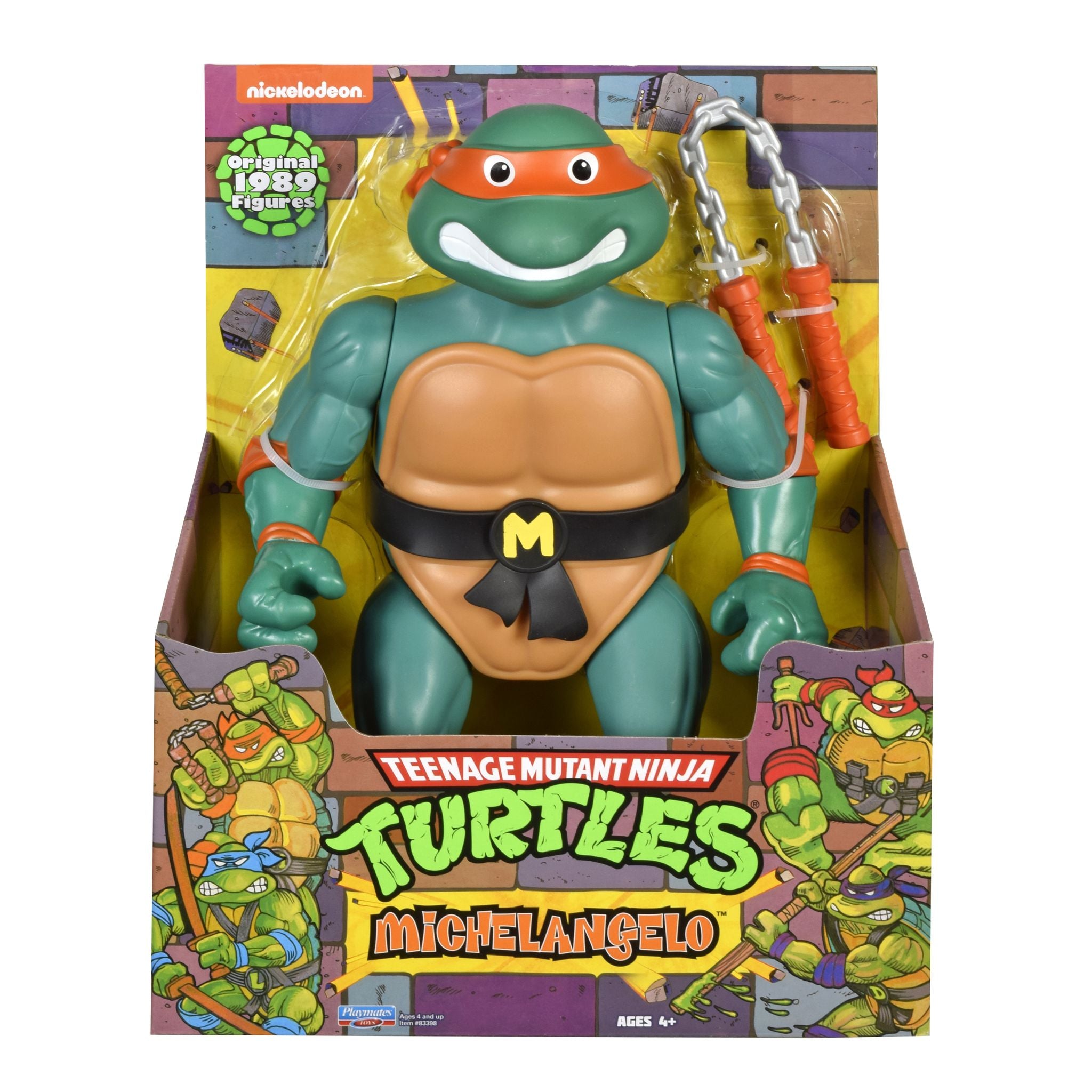 Original Classic 12-Inch Large Teenage Mutant Ninja Turtles Figure - Michelangelo