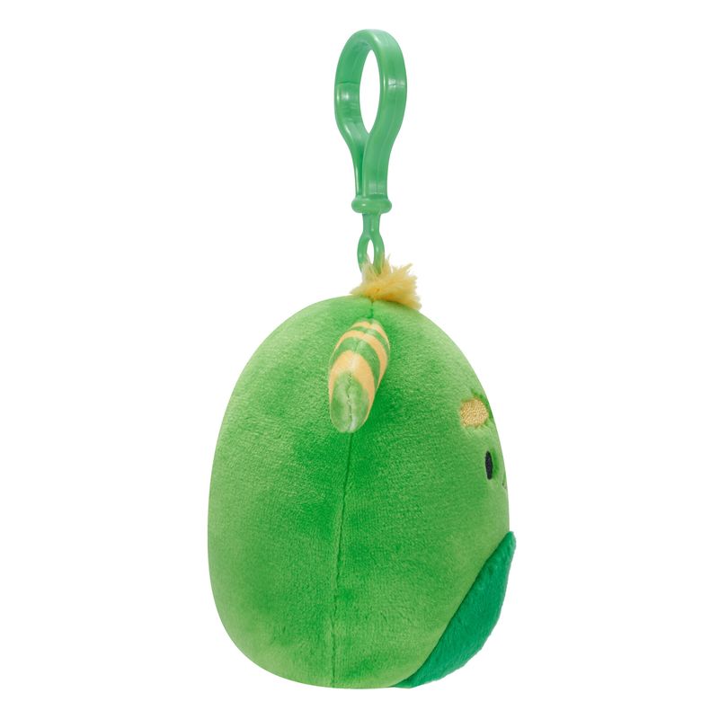 Squishmallows Halloween 3.5-Inch Clip-On Green Monster Callum - Adorable Collectible