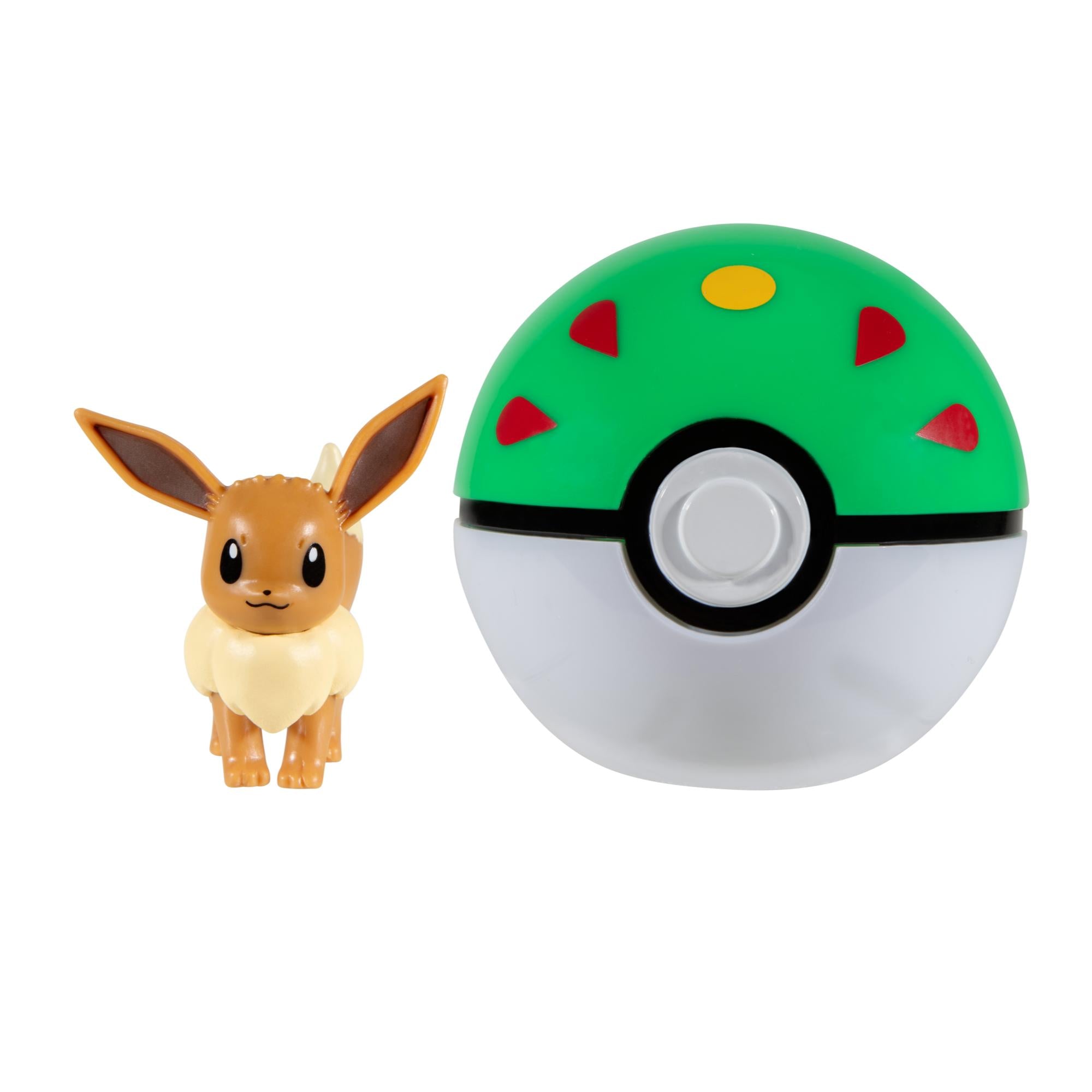 Wicked Cool Toys' 2 - inch Pokemon Clip N Go Eevee 4 with Friend Ball Set